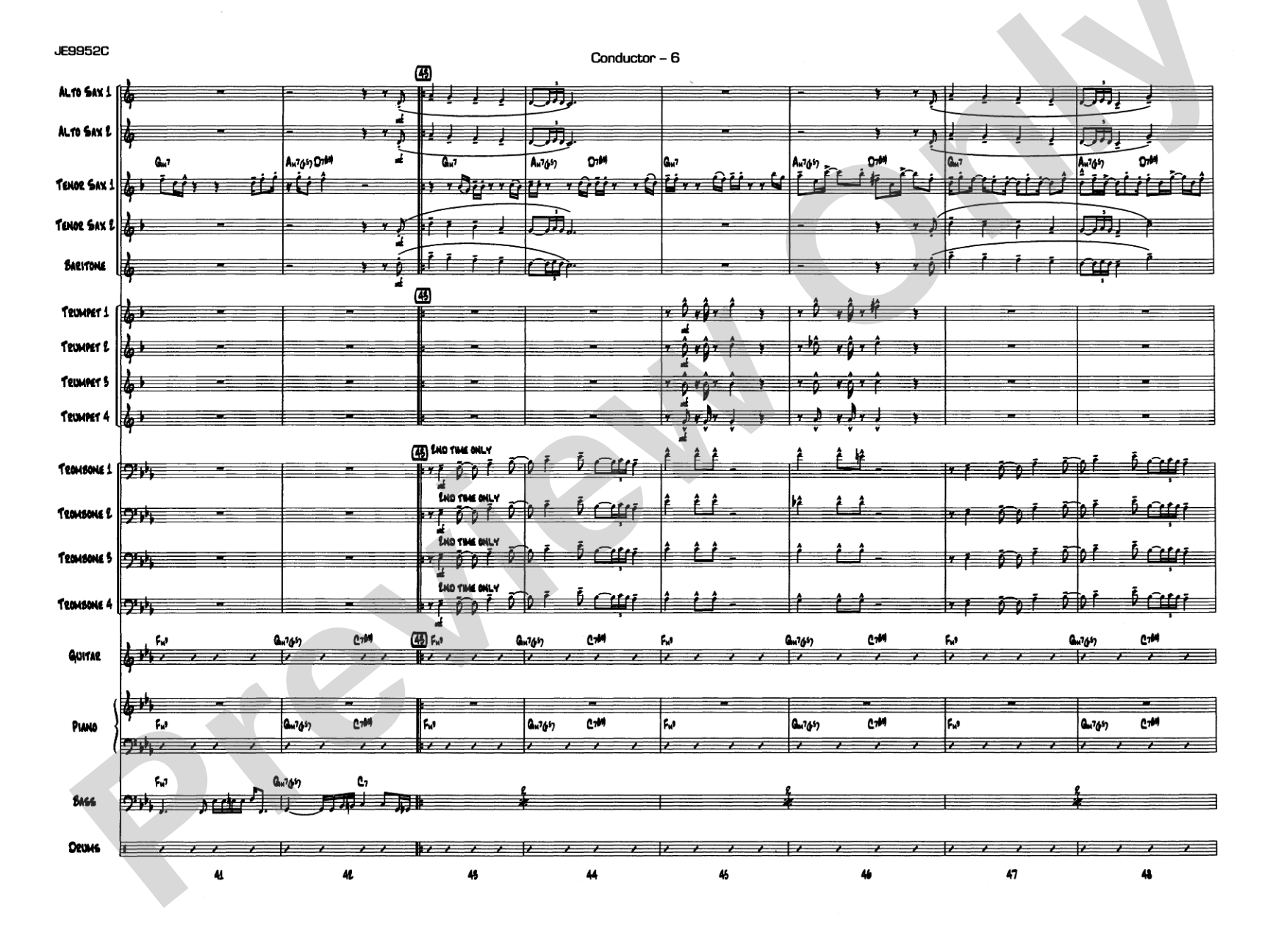 Cobblestones: Jazz Ensemble Conductor Score & Parts