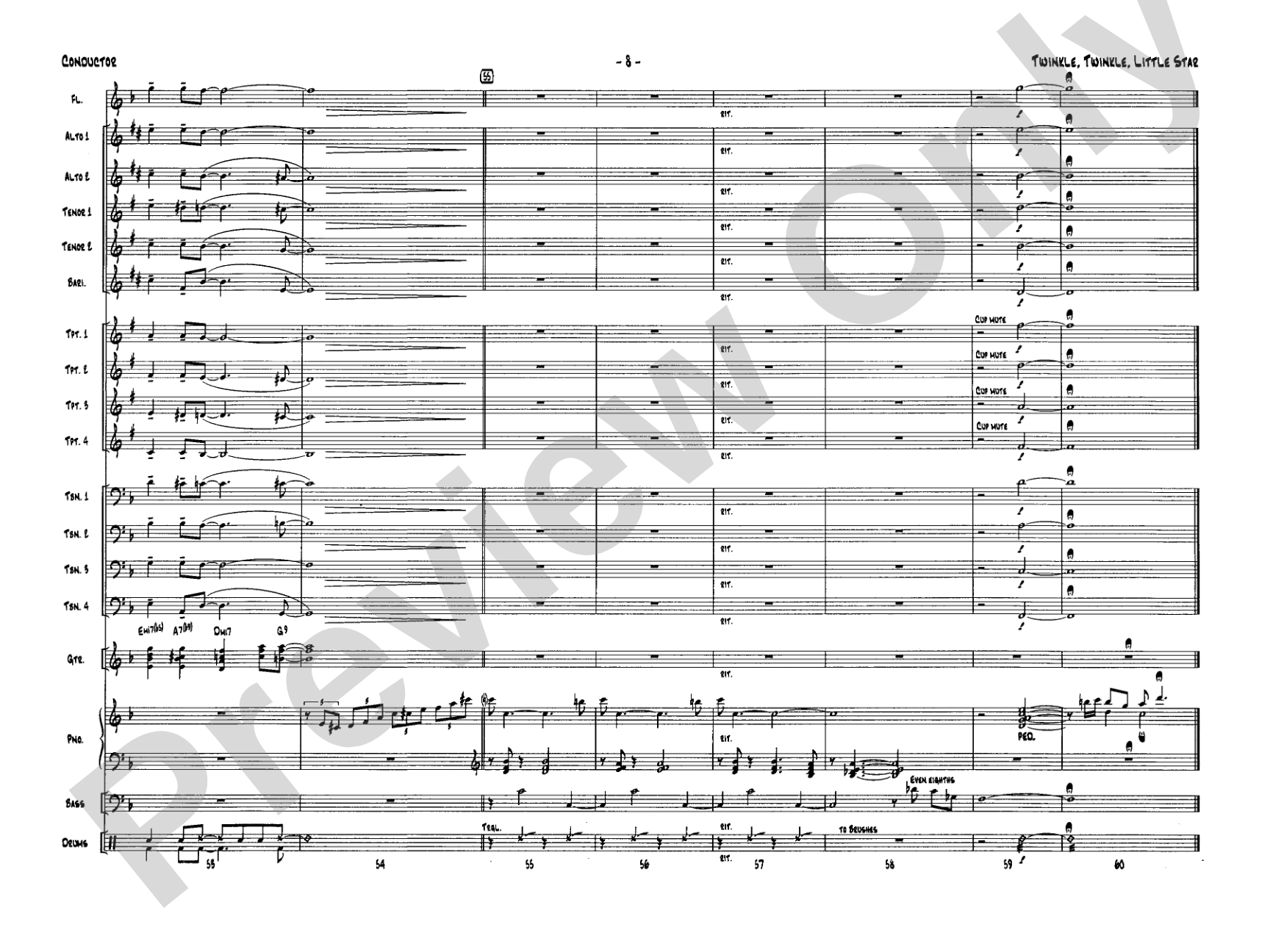 Twinkle, Twinkle Little Star: Score