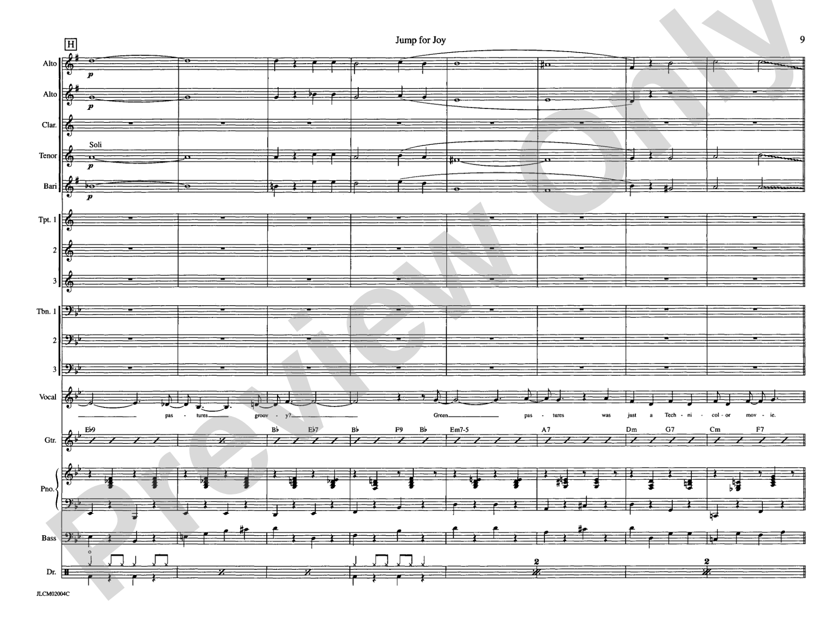 Jump for Joy: Jazz Ensemble Conductor Score & Parts