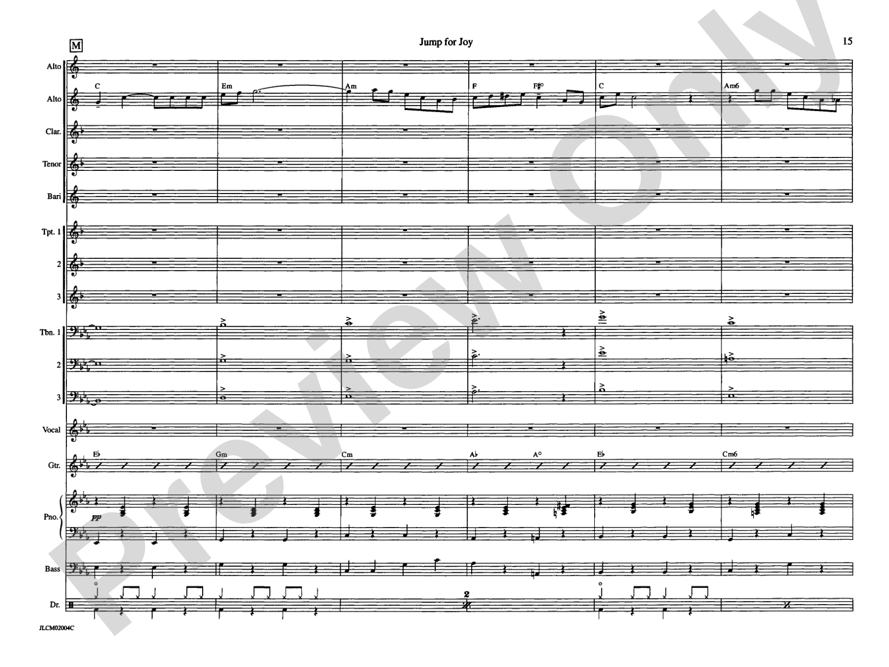 Jump for Joy: Jazz Ensemble Conductor Score & Parts