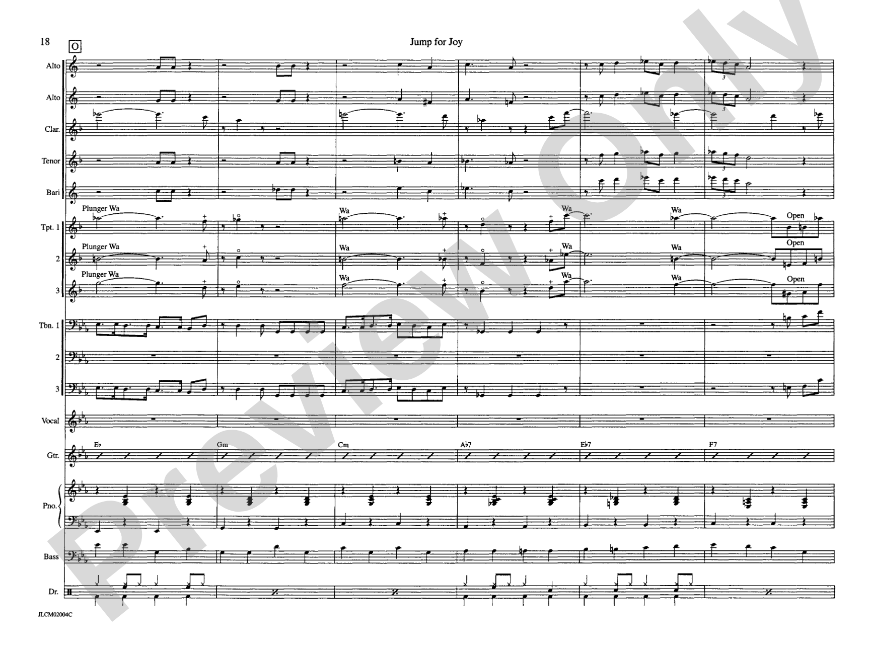Jump for Joy: Jazz Ensemble Conductor Score & Parts