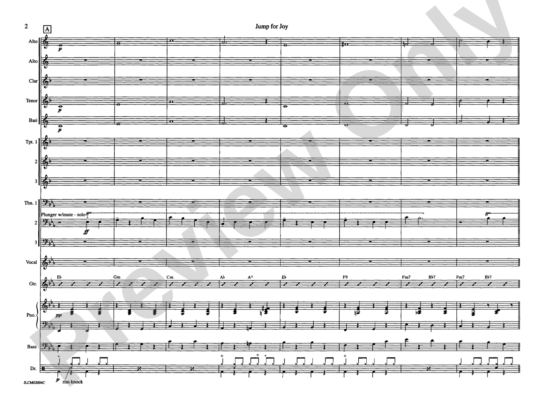 Jump for Joy: Jazz Ensemble Conductor Score & Parts