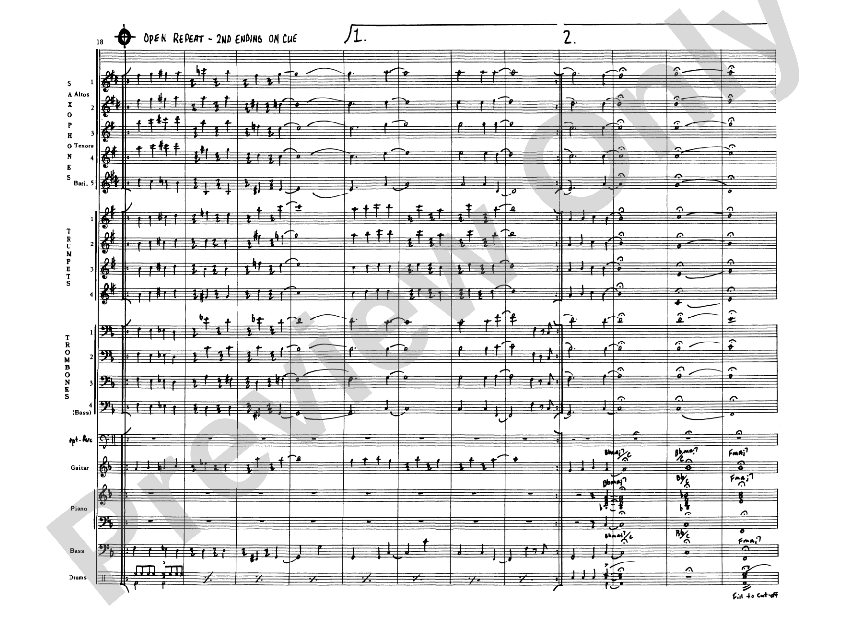 Feels So Good: Jazz Ensemble Conductor Score & Parts