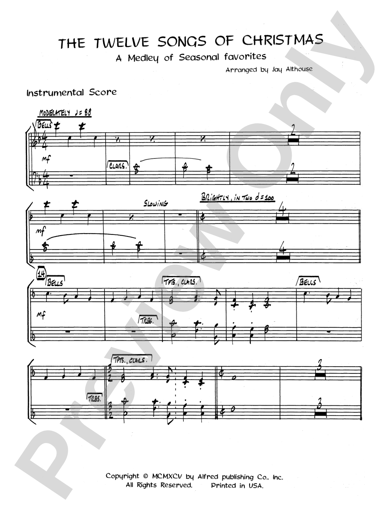 The Twelve Songs of Christmas: Choral SoundPax