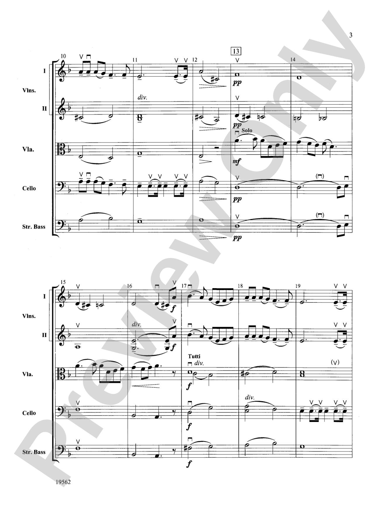 Bylina: String Orchestra Conductor Score & Parts