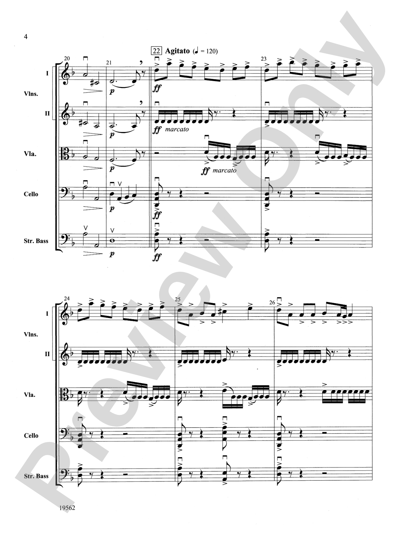 Bylina: String Orchestra Conductor Score & Parts