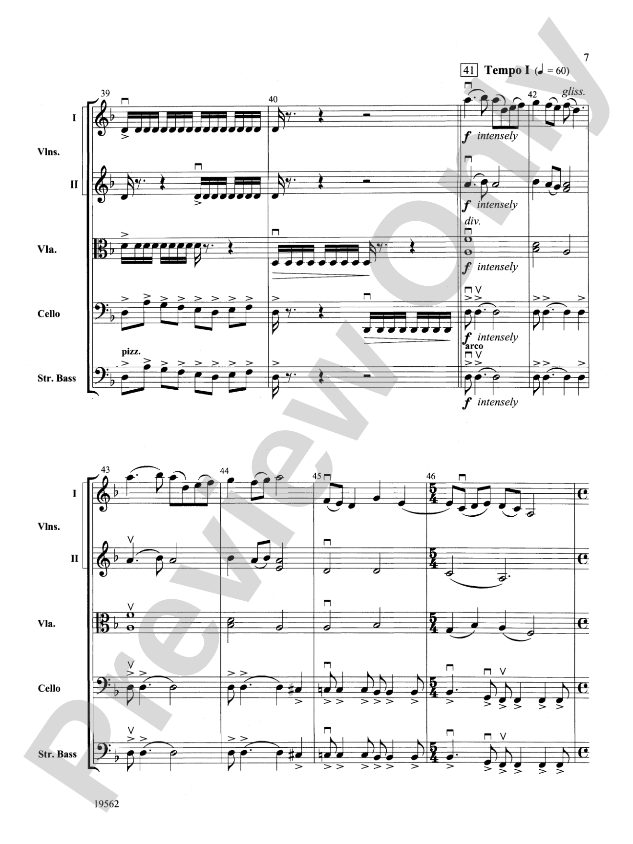 Bylina: String Orchestra Conductor Score & Parts