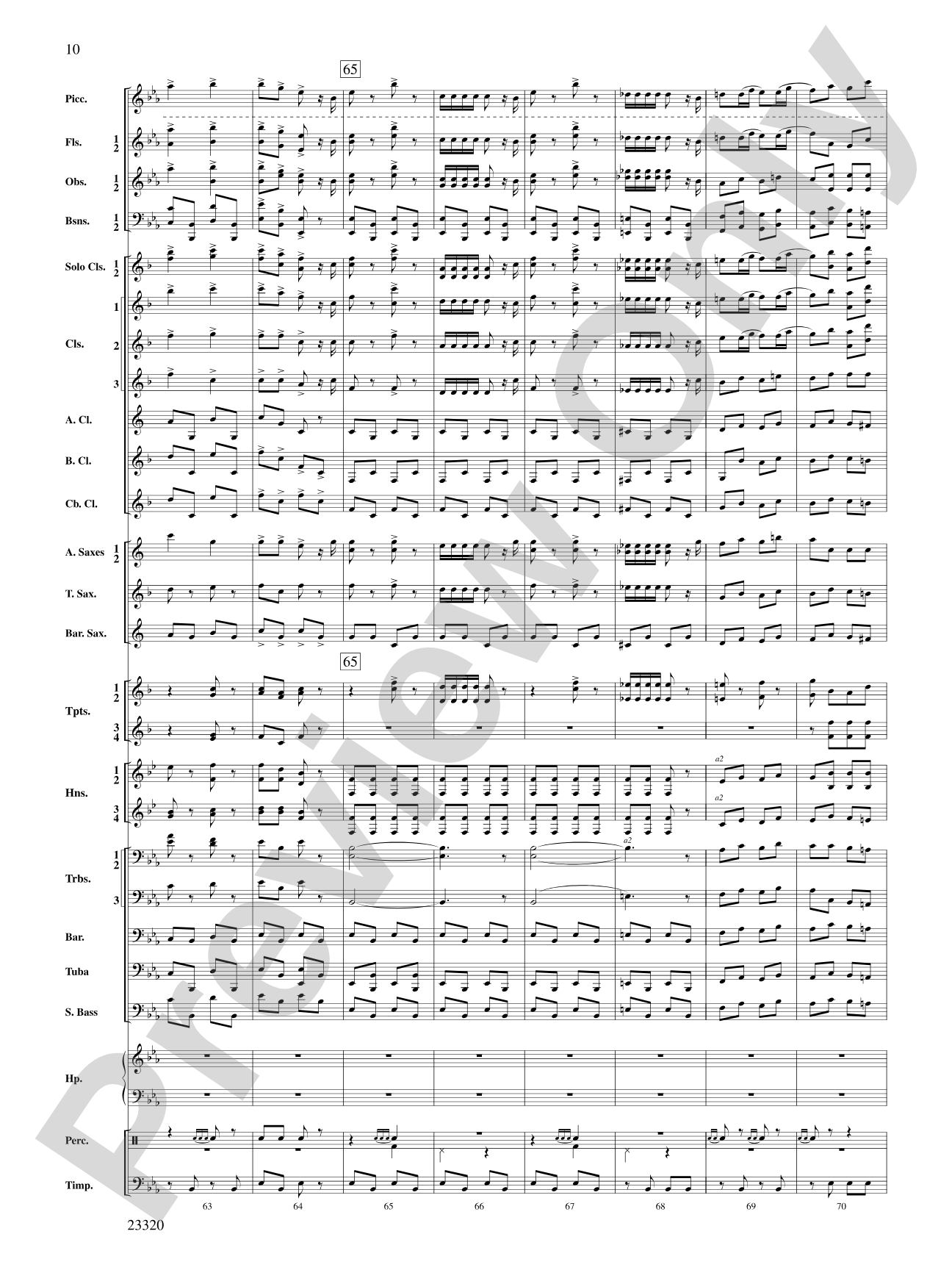 March and Cortege of Bacchus: Concert Band Conductor Score & Parts