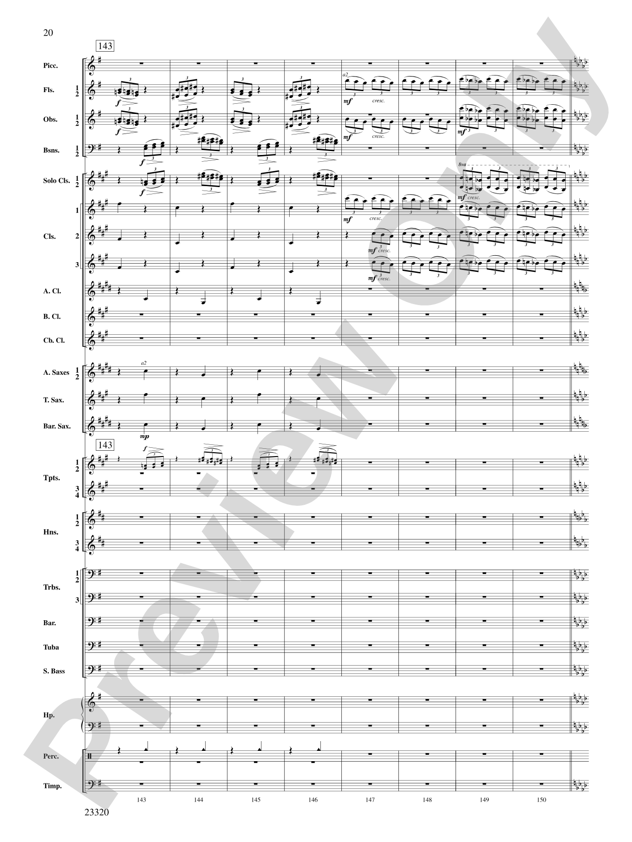 March and Cortege of Bacchus: Concert Band Conductor Score & Parts