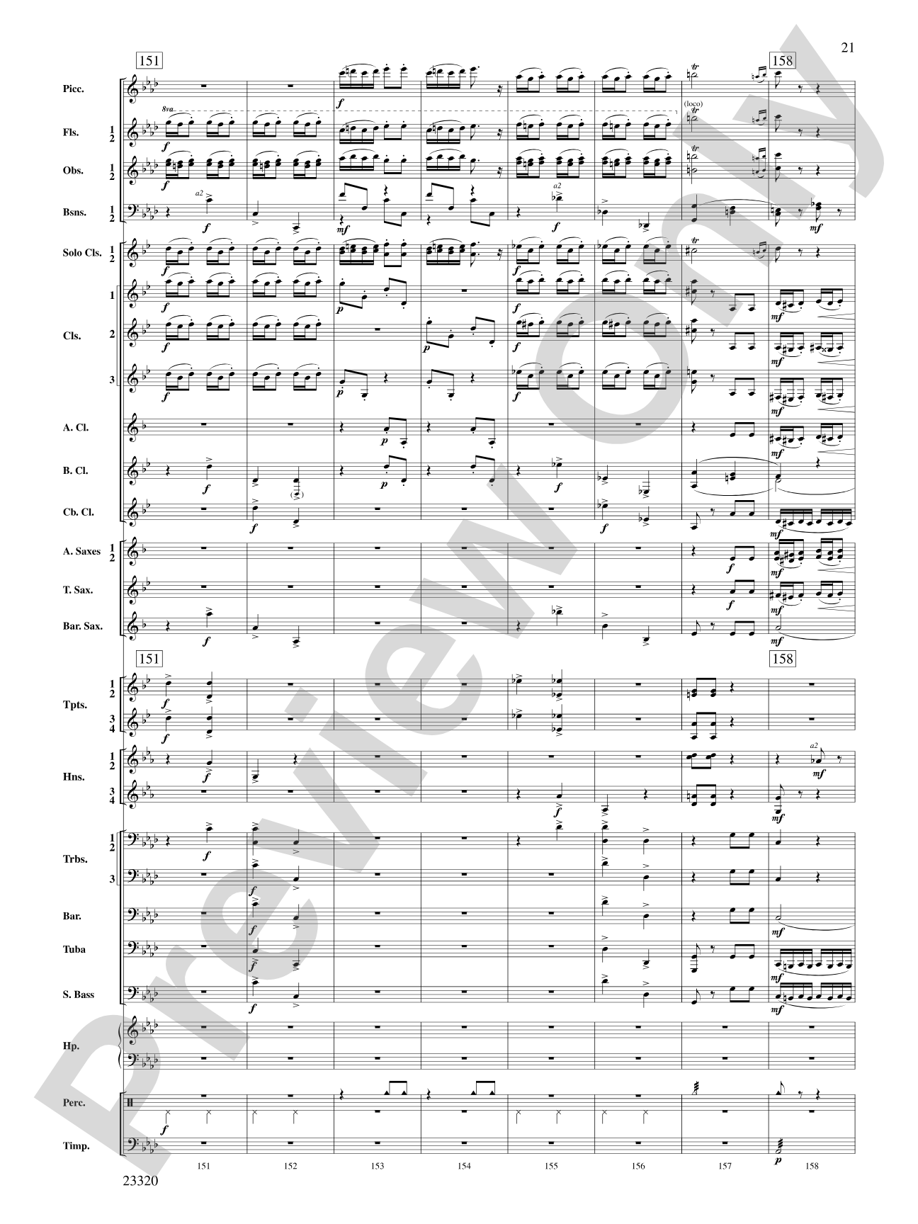 March and Cortege of Bacchus: Concert Band Conductor Score & Parts