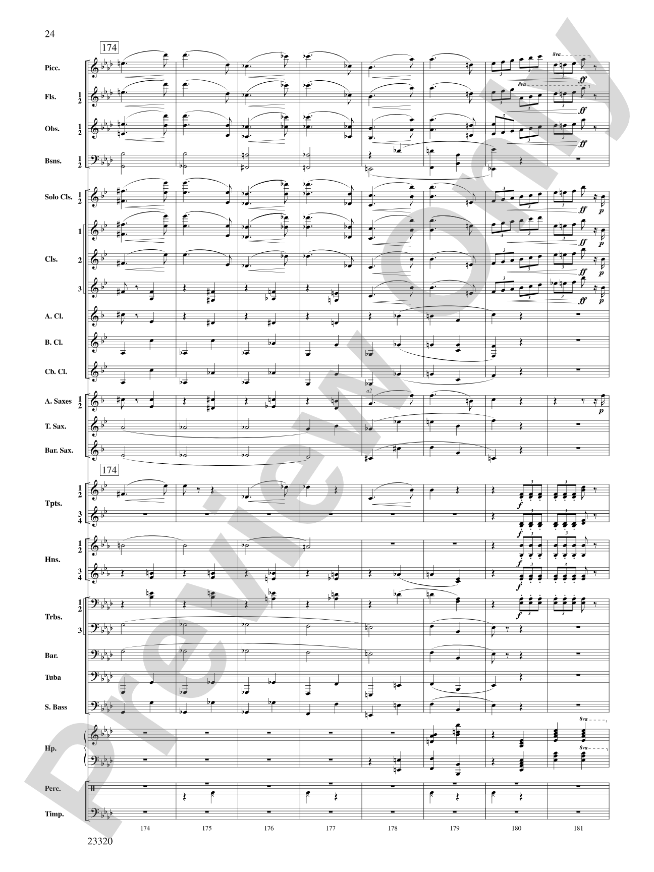 March and Cortege of Bacchus: Concert Band Conductor Score & Parts