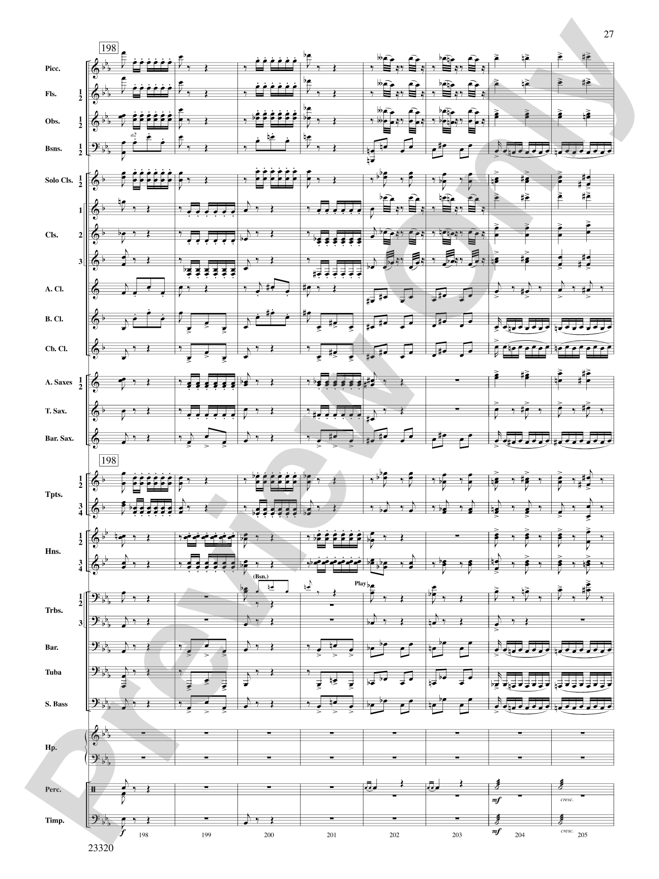 March and Cortege of Bacchus: Concert Band Conductor Score & Parts