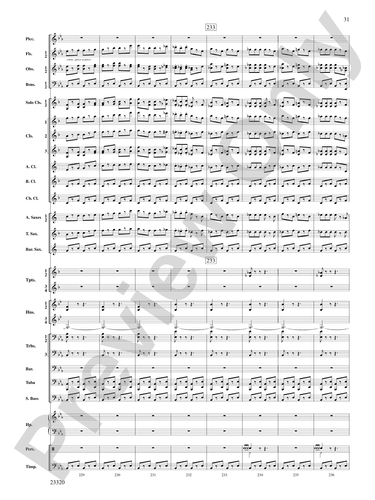 March and Cortege of Bacchus: Concert Band Conductor Score & Parts