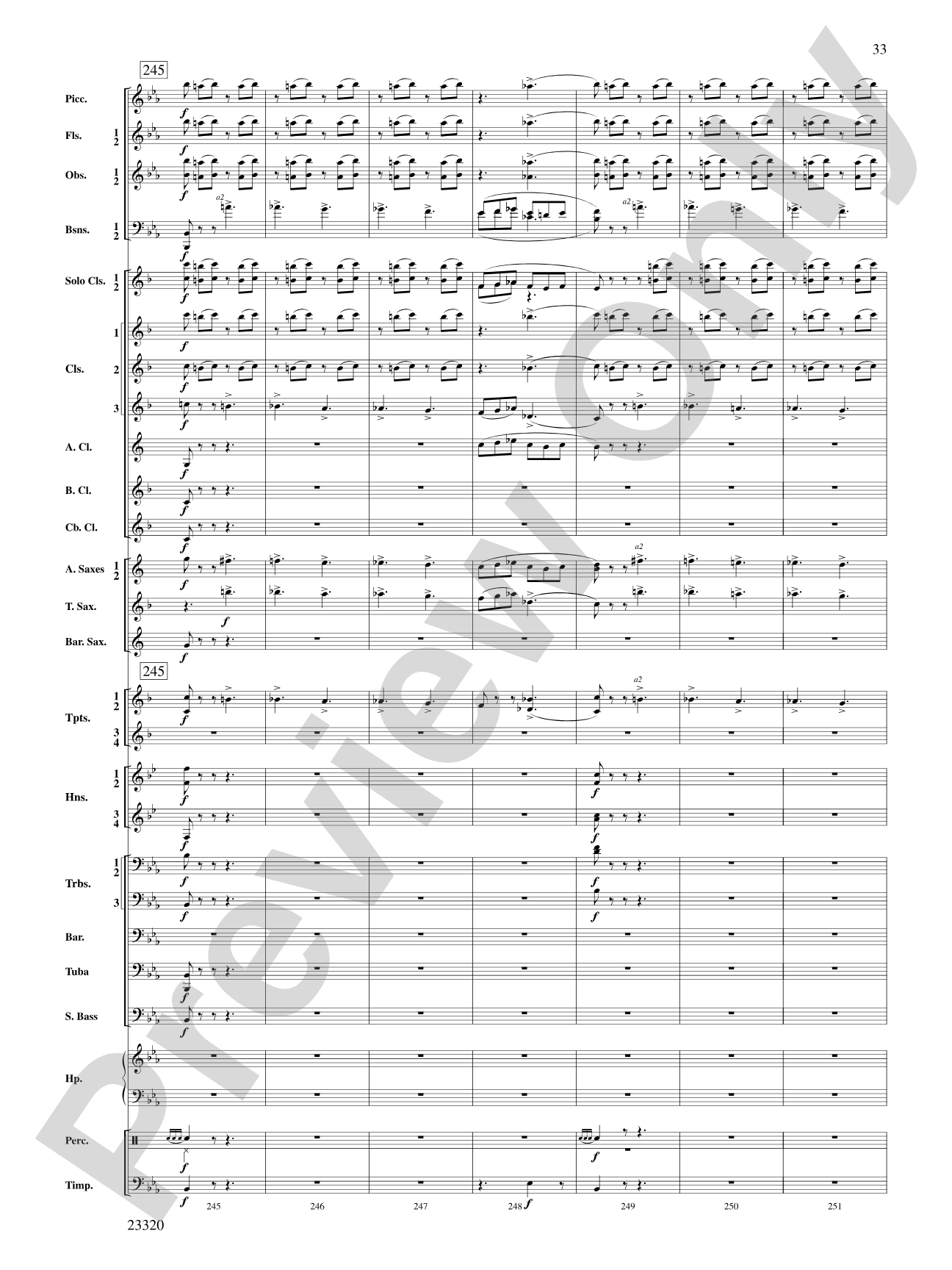 March and Cortege of Bacchus: Concert Band Conductor Score & Parts