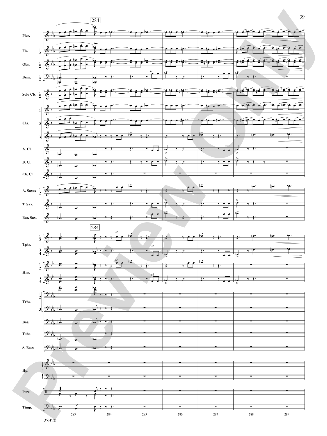 March and Cortege of Bacchus: Concert Band Conductor Score & Parts