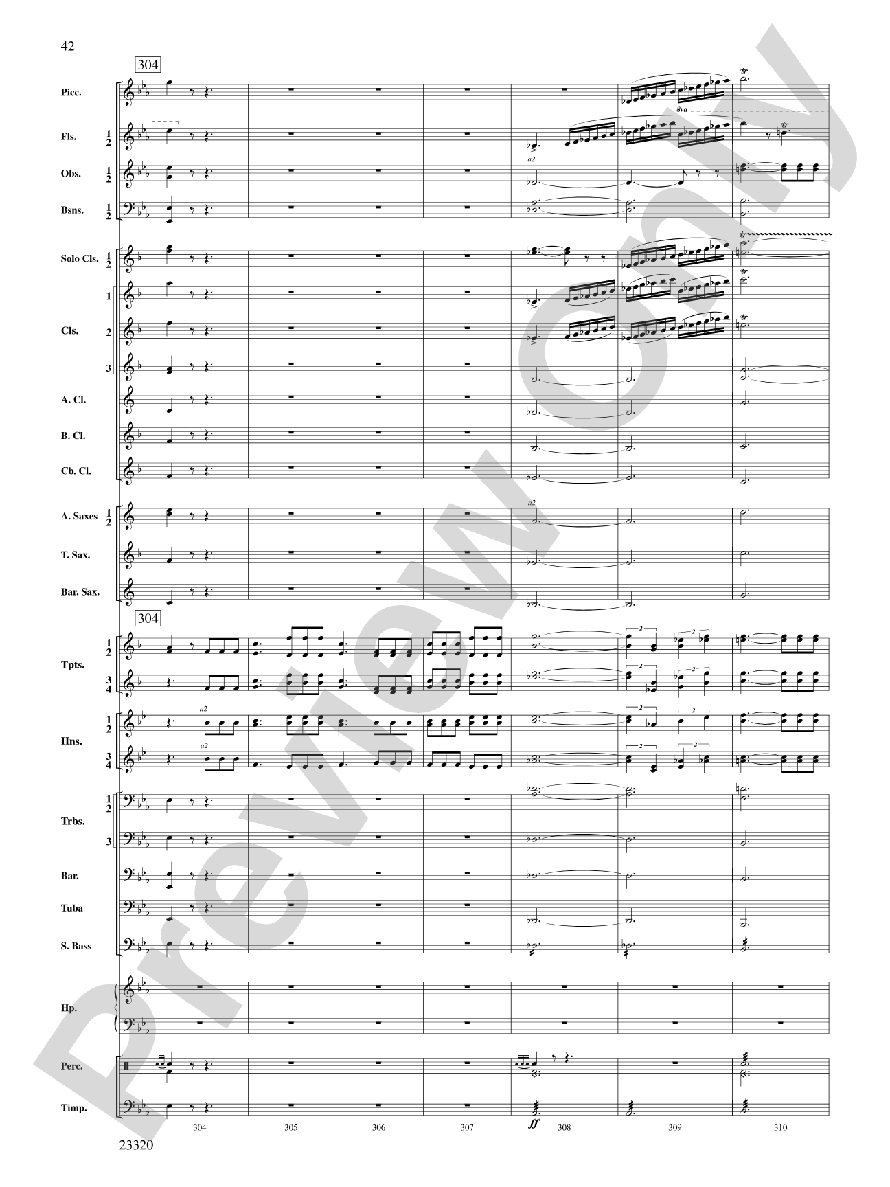 March and Cortege of Bacchus: Concert Band Conductor Score & Parts