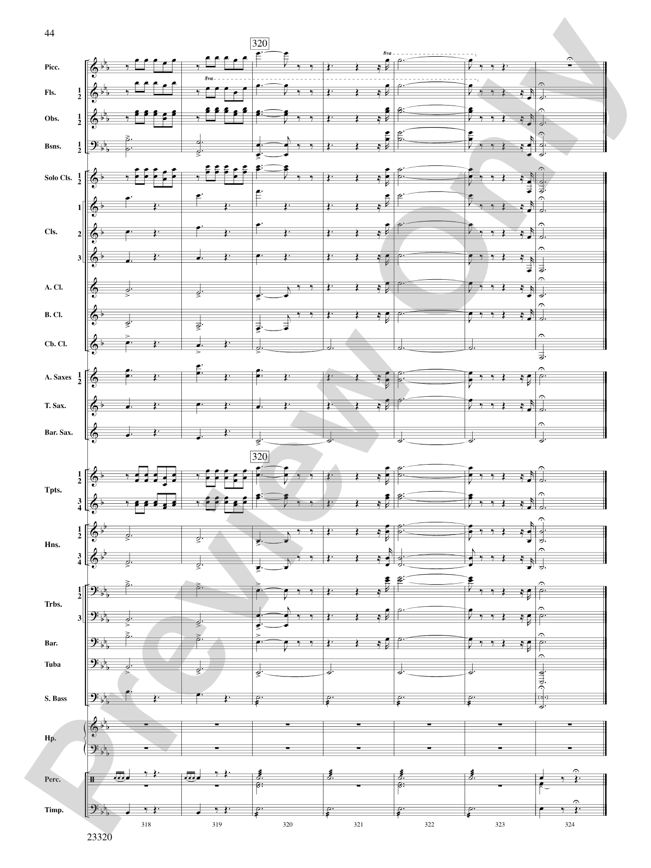 March and Cortege of Bacchus: Concert Band Conductor Score & Parts