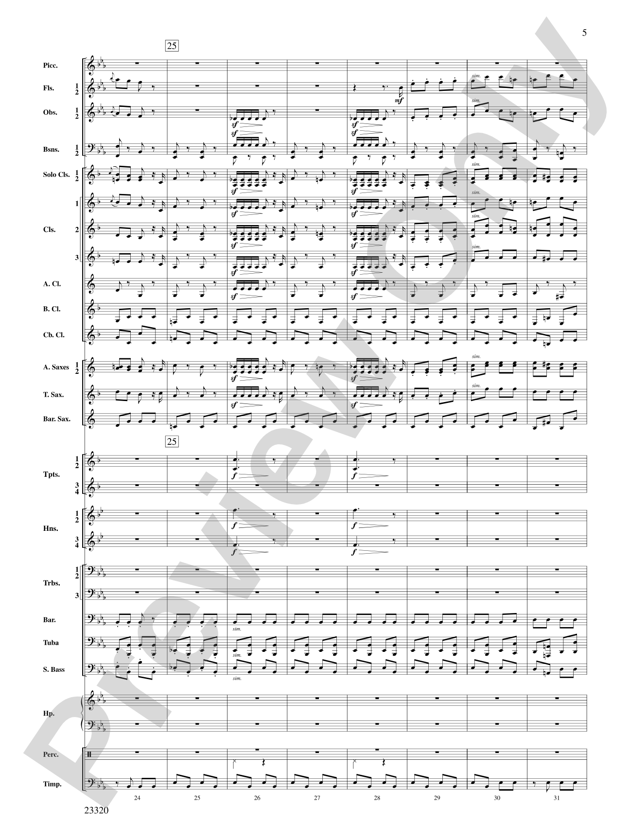 March and Cortege of Bacchus: Concert Band Conductor Score & Parts