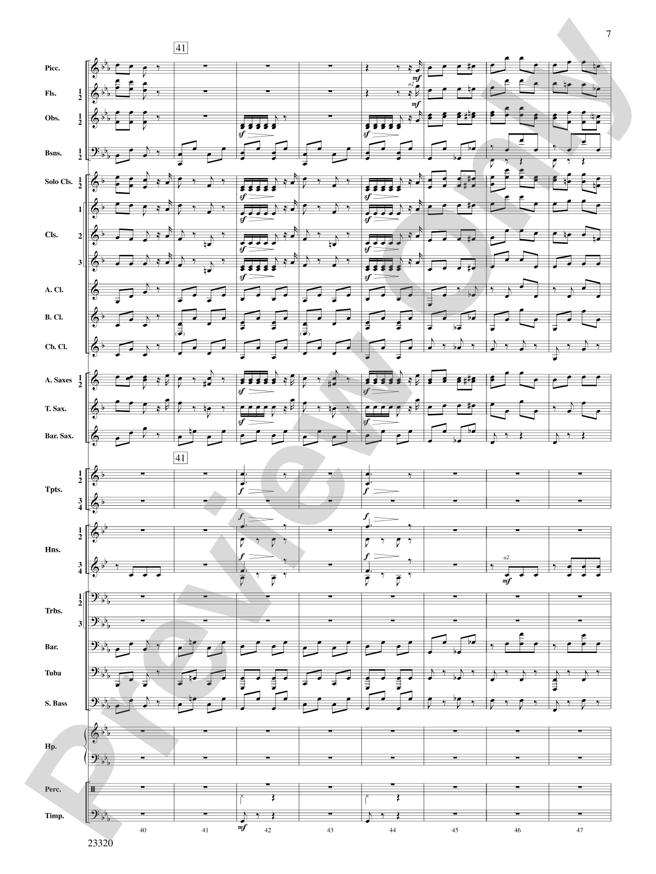 March and Cortege of Bacchus: Concert Band Conductor Score & Parts