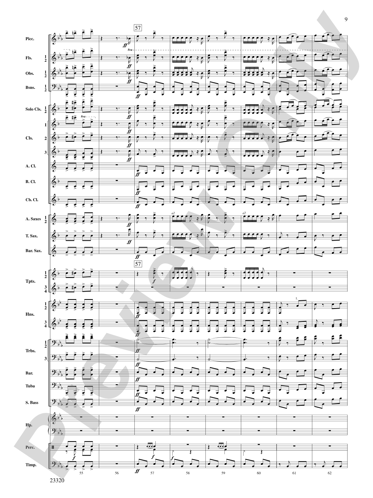 March and Cortege of Bacchus: Concert Band Conductor Score & Parts