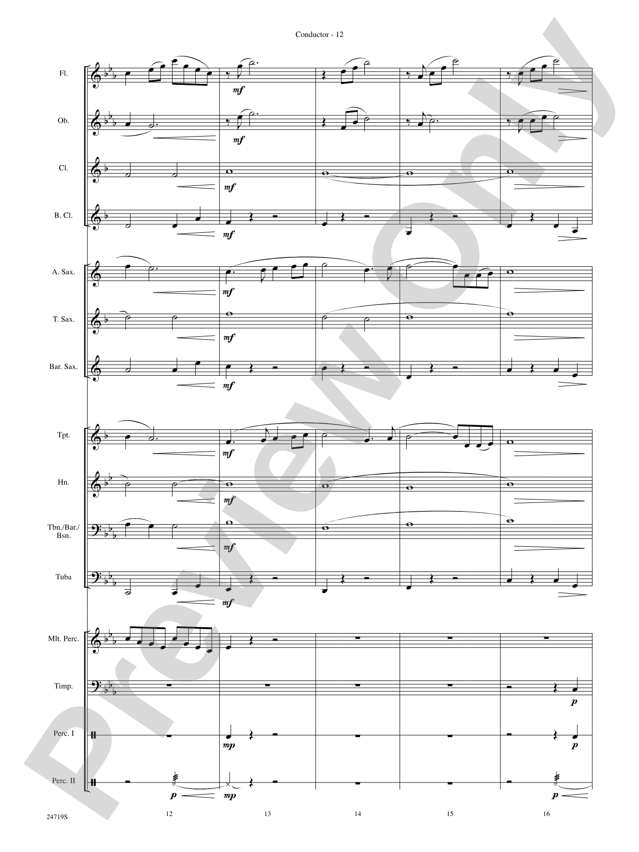 Harry Potter and the Goblet of Fire, Themes from: Concert Band Conductor Score & Parts