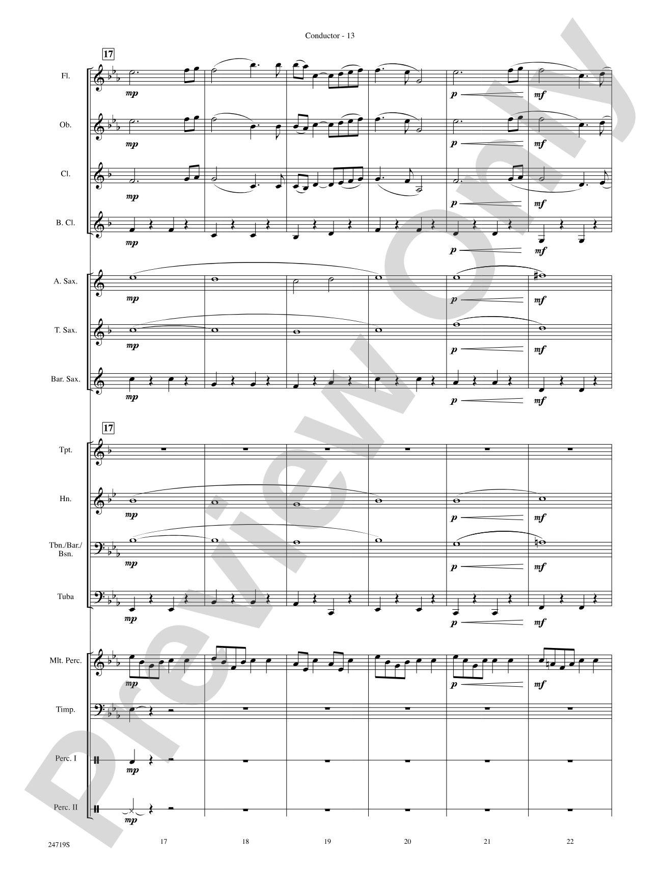 Harry Potter and the Goblet of Fire, Themes from: Concert Band Conductor Score & Parts