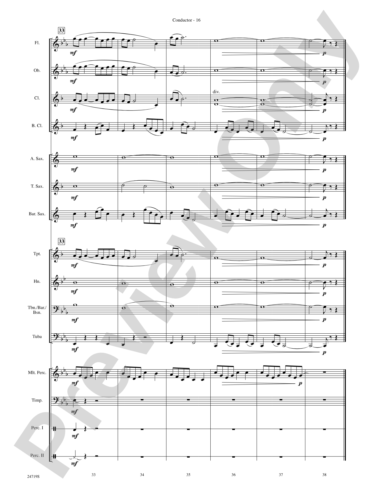 Harry Potter and the Goblet of Fire, Themes from: Concert Band Conductor Score & Parts