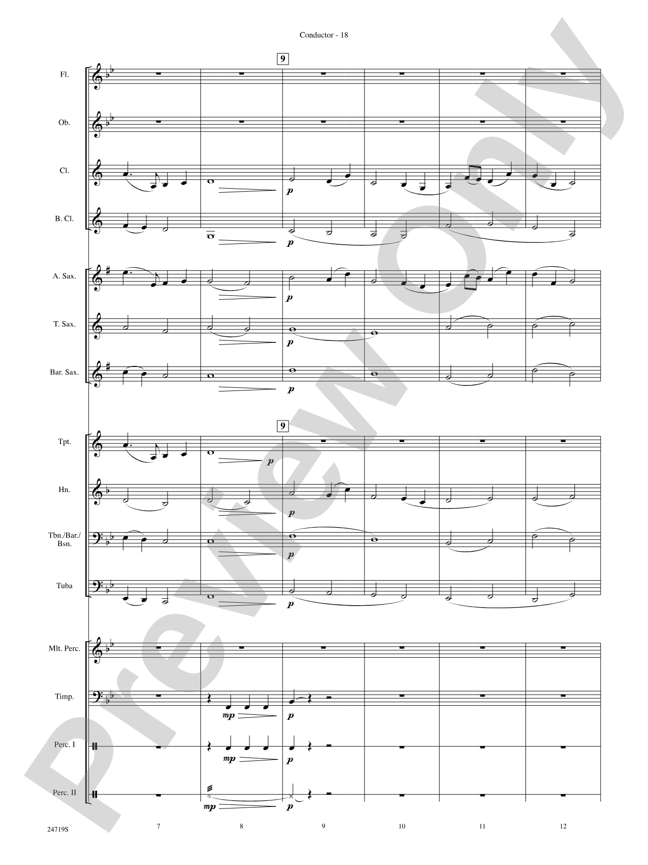 Harry Potter and the Goblet of Fire, Themes from: Concert Band Conductor Score & Parts
