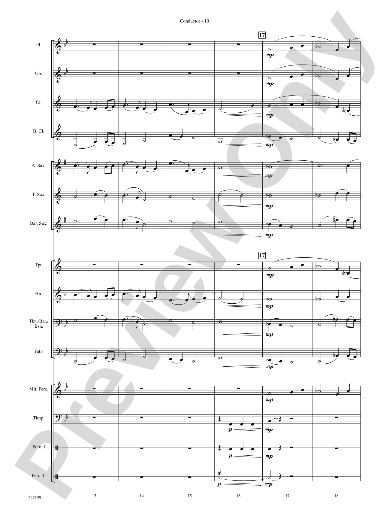 Harry Potter and the Goblet of Fire, Themes from: Concert Band Conductor Score & Parts
