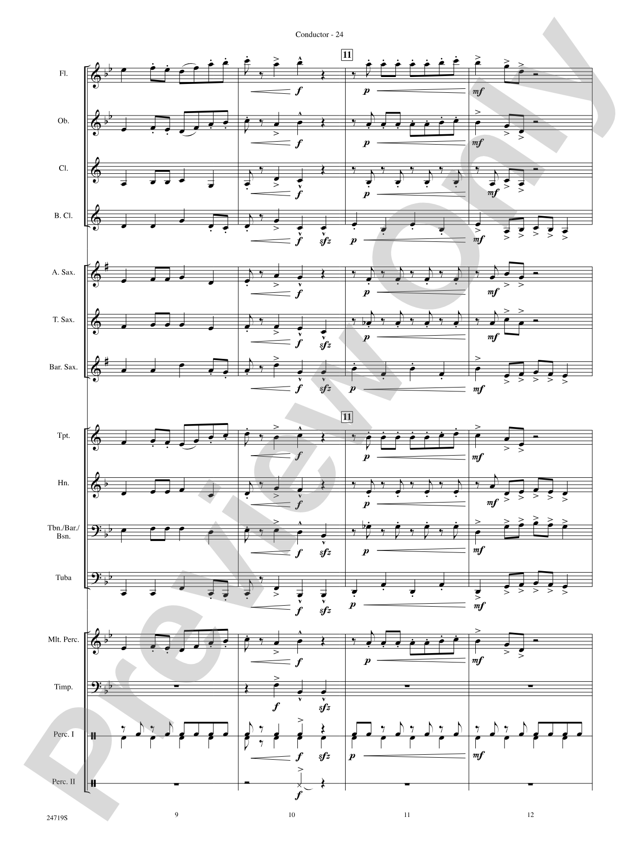 Harry Potter and the Goblet of Fire, Themes from: Concert Band Conductor Score & Parts