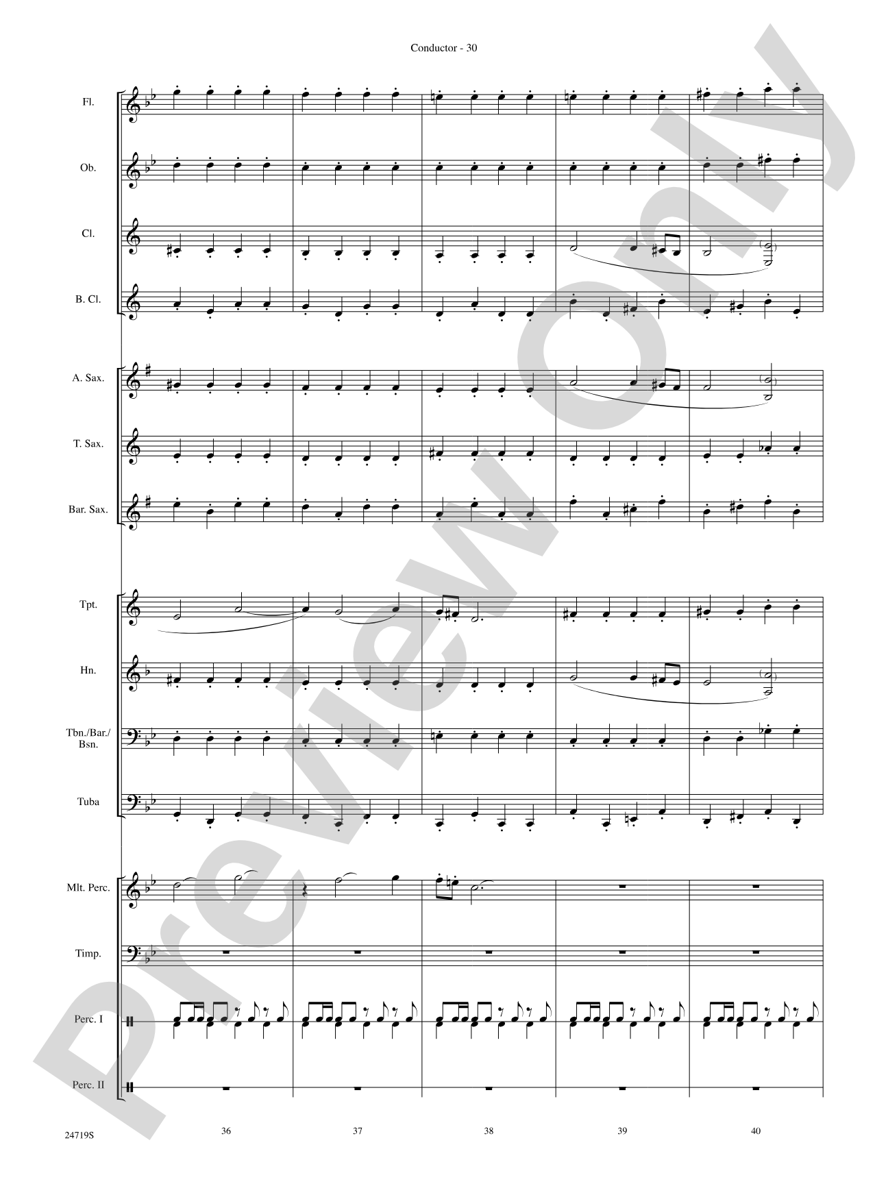 Harry Potter and the Goblet of Fire, Themes from: Concert Band Conductor Score & Parts