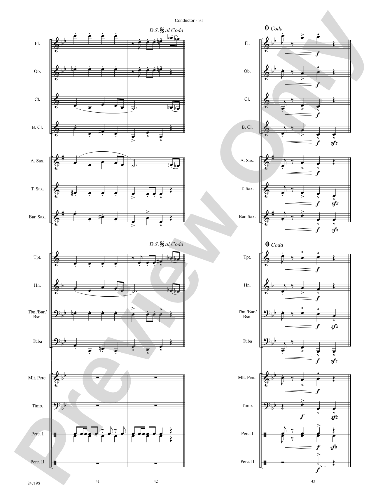 Harry Potter and the Goblet of Fire, Themes from: Concert Band Conductor Score & Parts