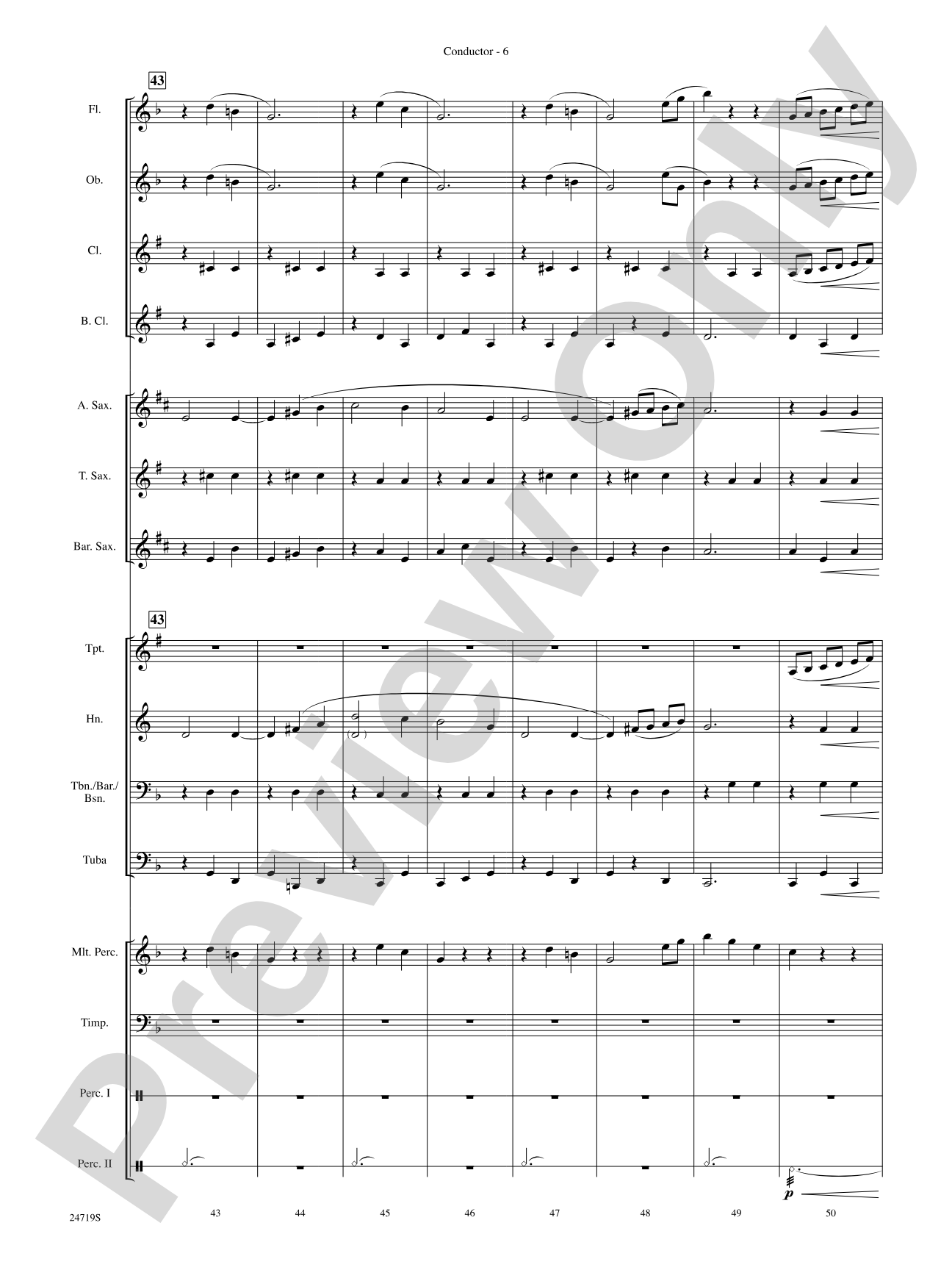 Harry Potter and the Goblet of Fire, Themes from: Concert Band Conductor Score & Parts