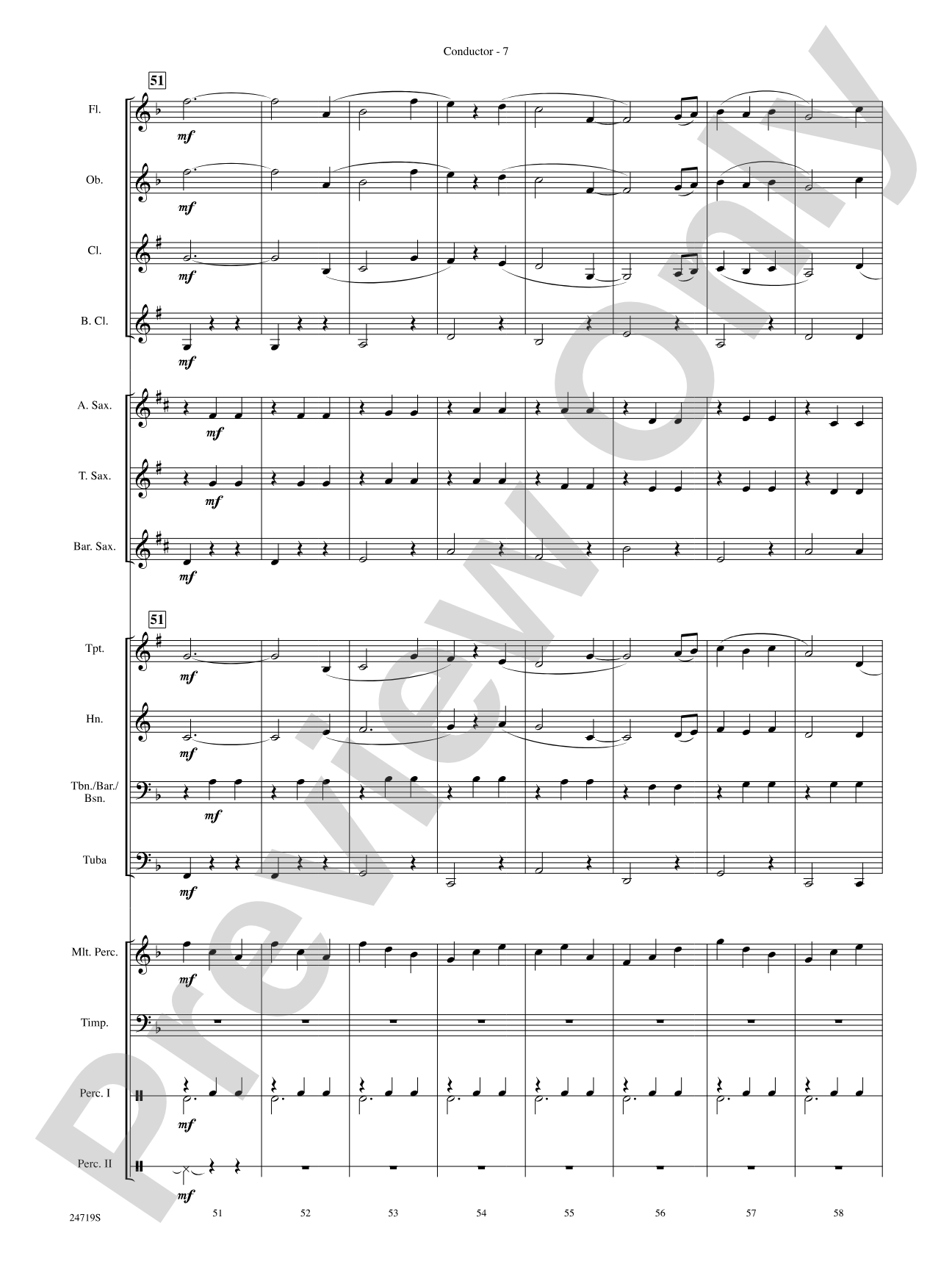Harry Potter and the Goblet of Fire, Themes from: Concert Band Conductor Score & Parts