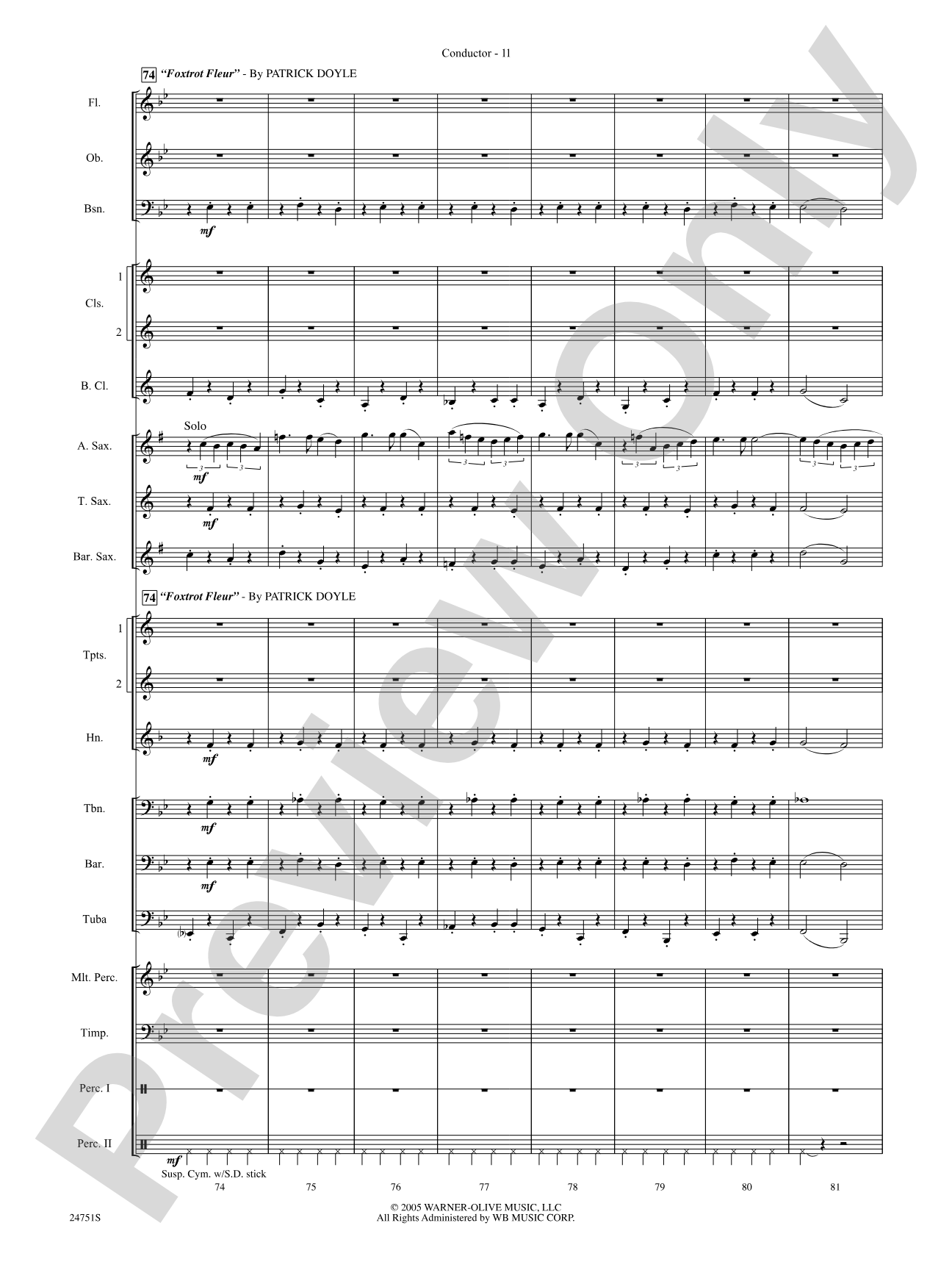 Harry Potter and the Goblet of Fire, Selections from: Concert Band Conductor Score & Parts