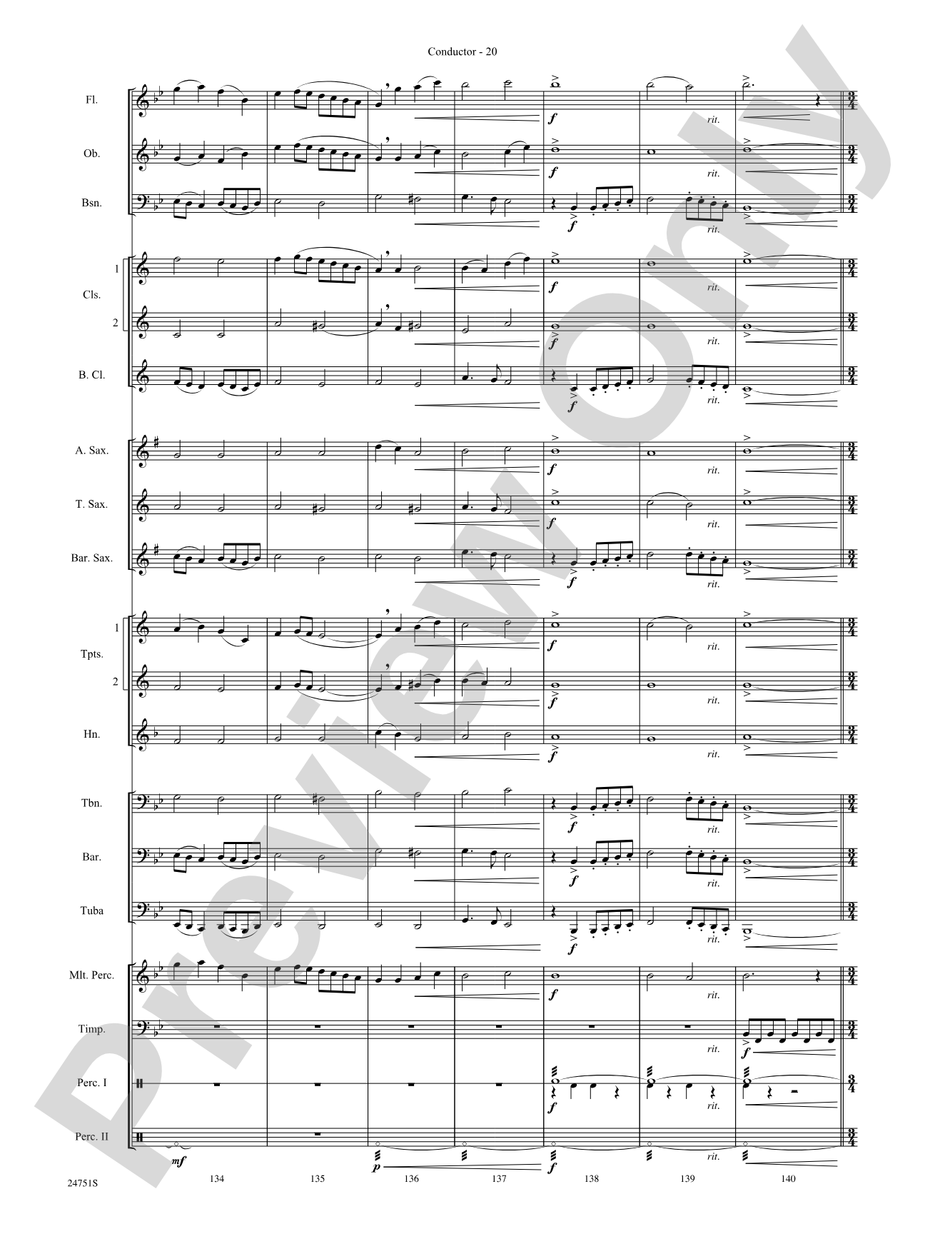 Harry Potter and the Goblet of Fire, Selections from: Concert Band Conductor Score & Parts