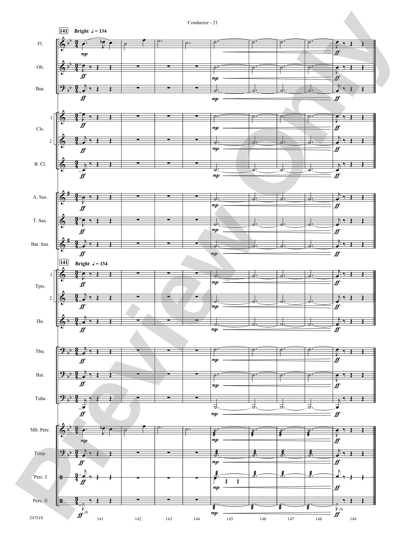 Harry Potter and the Goblet of Fire, Selections from: Concert Band Conductor Score & Parts