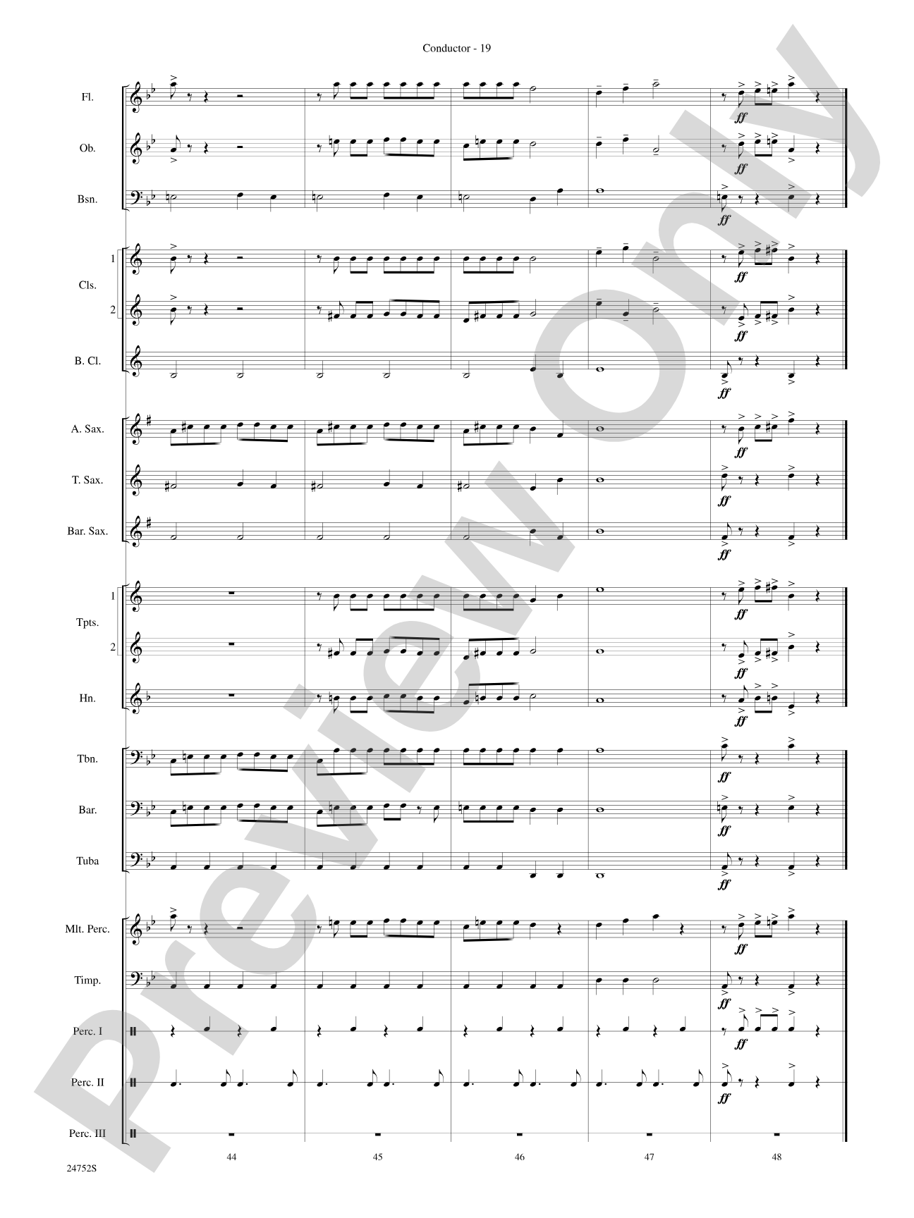 Charlie and the Chocolate Factory, Suite from: Concert Band Conductor Score & Parts