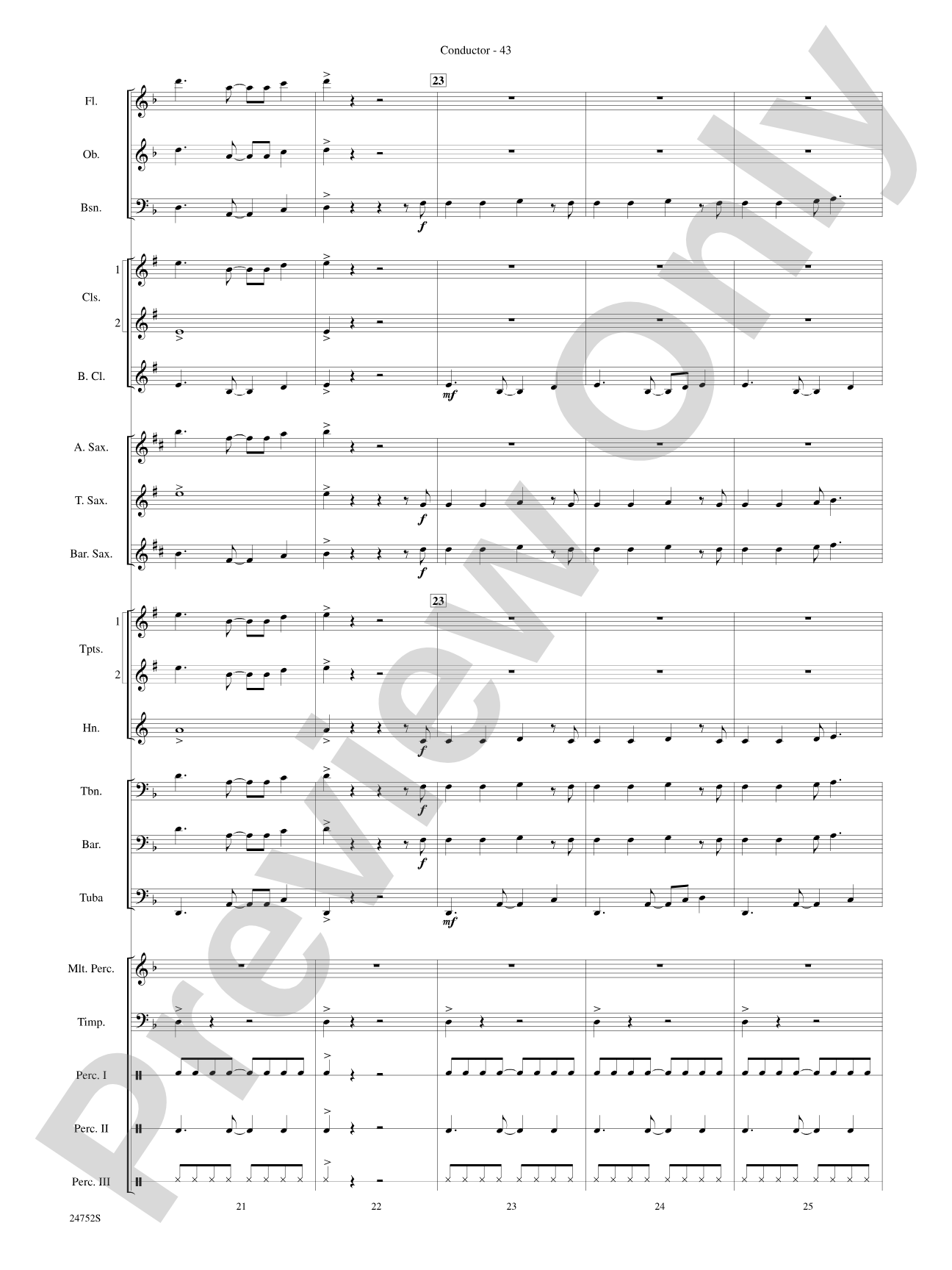 Charlie and the Chocolate Factory, Suite from: Concert Band Conductor Score & Parts