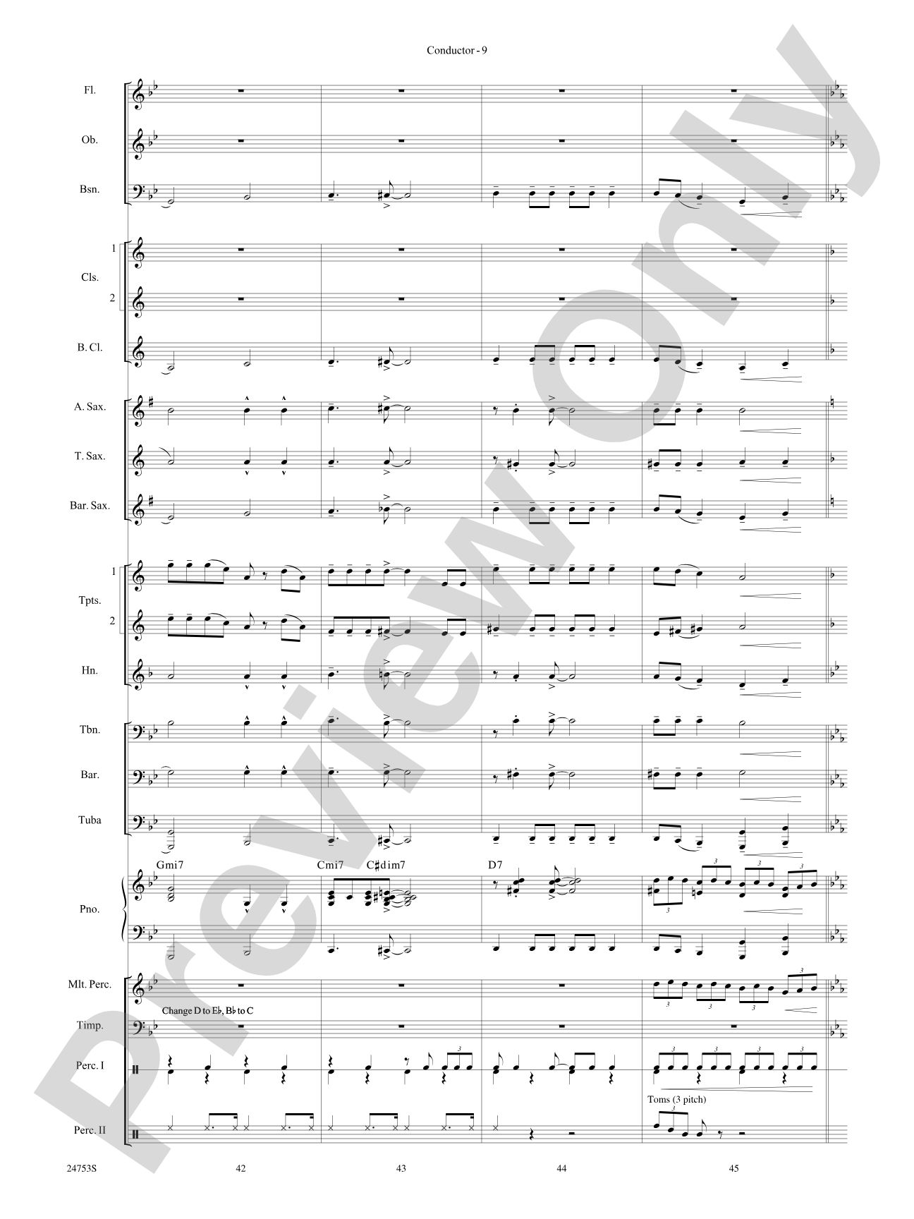 Corpse Bride, Selections from: Concert Band Conductor Score & Parts