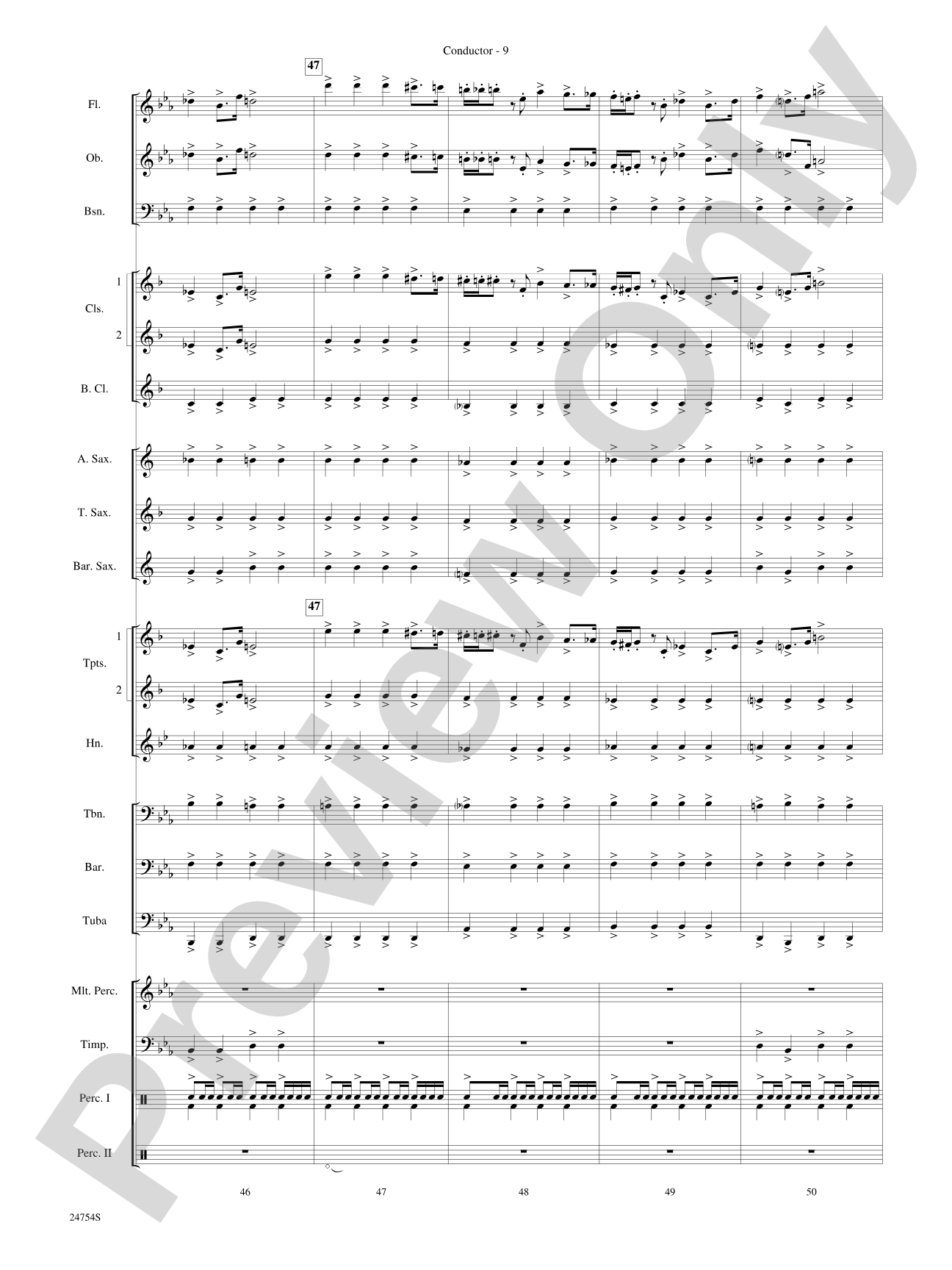 The Star Wars® Saga, Selections from: Concert Band Conductor Score & Parts