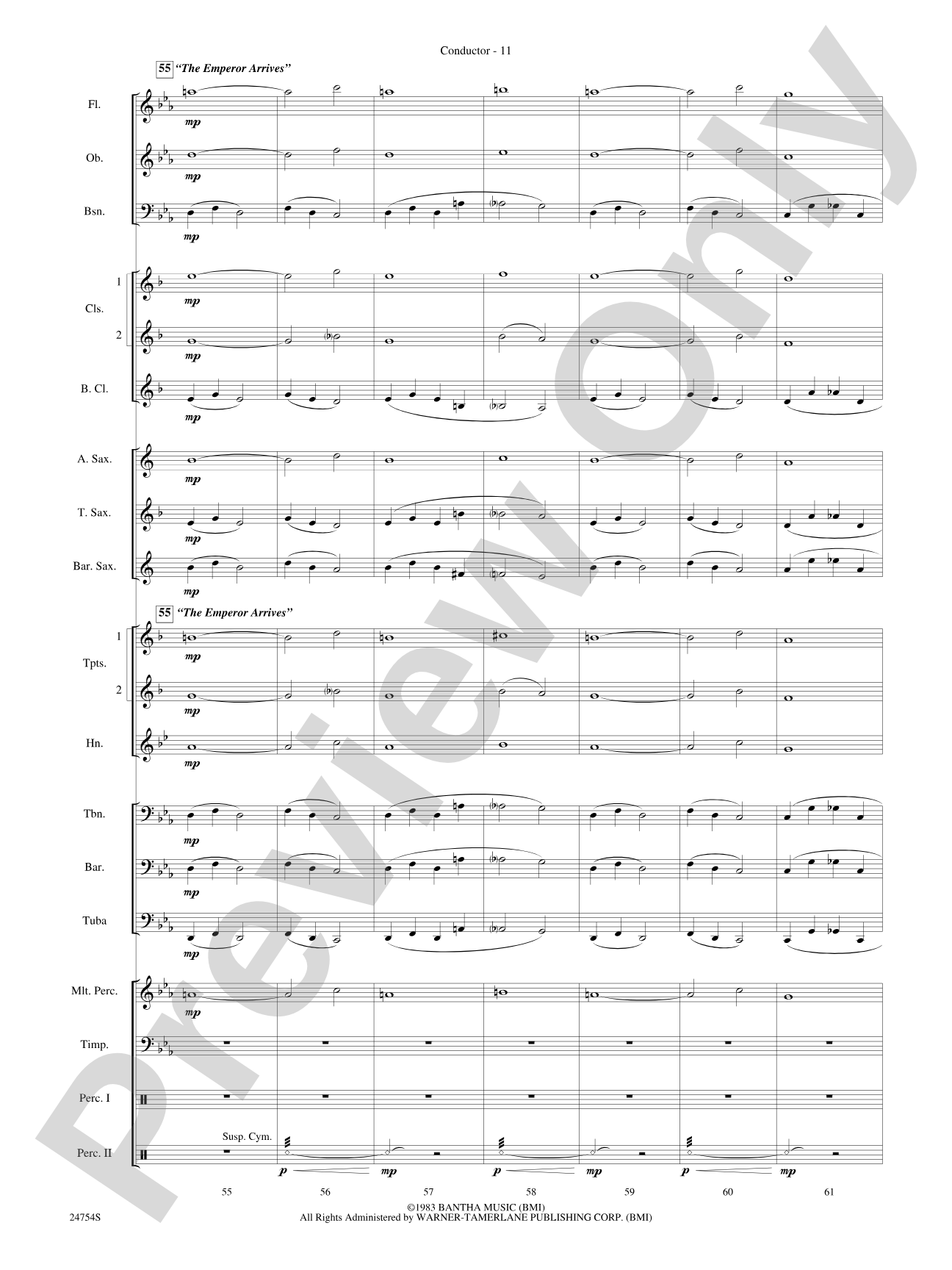 The Star Wars® Saga, Selections from: Concert Band Conductor Score & Parts