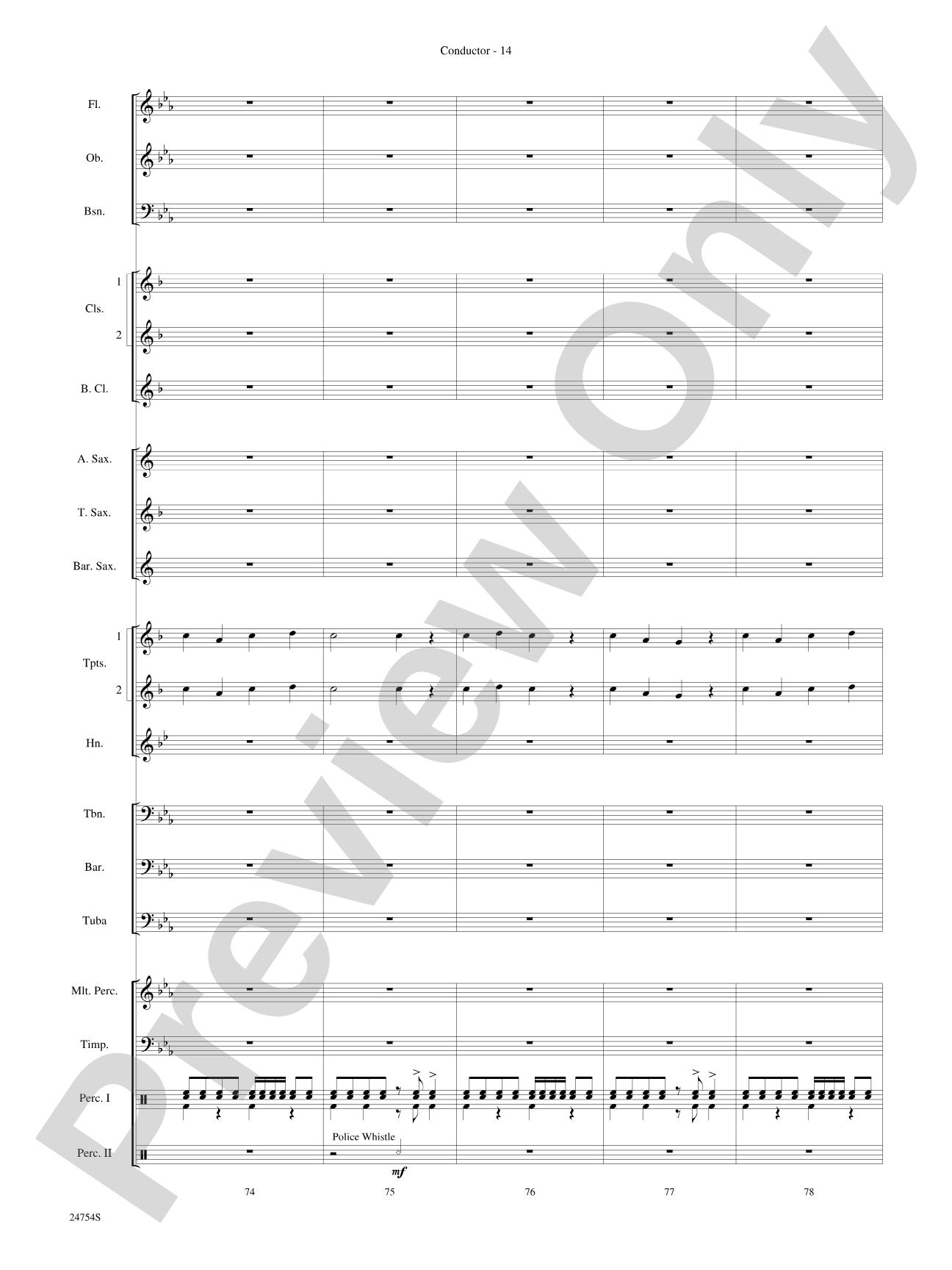 The Star Wars® Saga, Selections from: Concert Band Conductor Score & Parts
