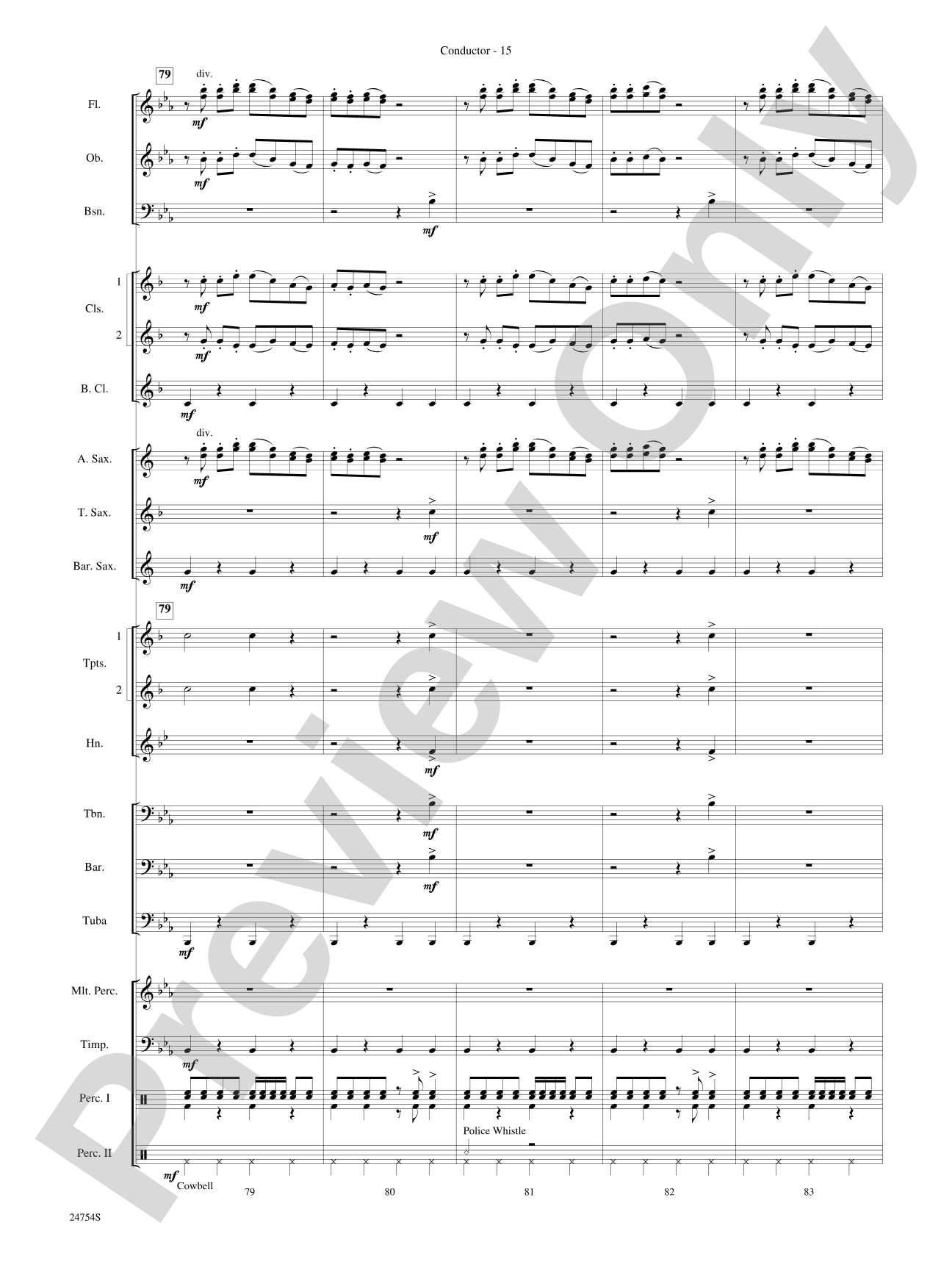 The Star Wars® Saga, Selections from: Concert Band Conductor Score & Parts