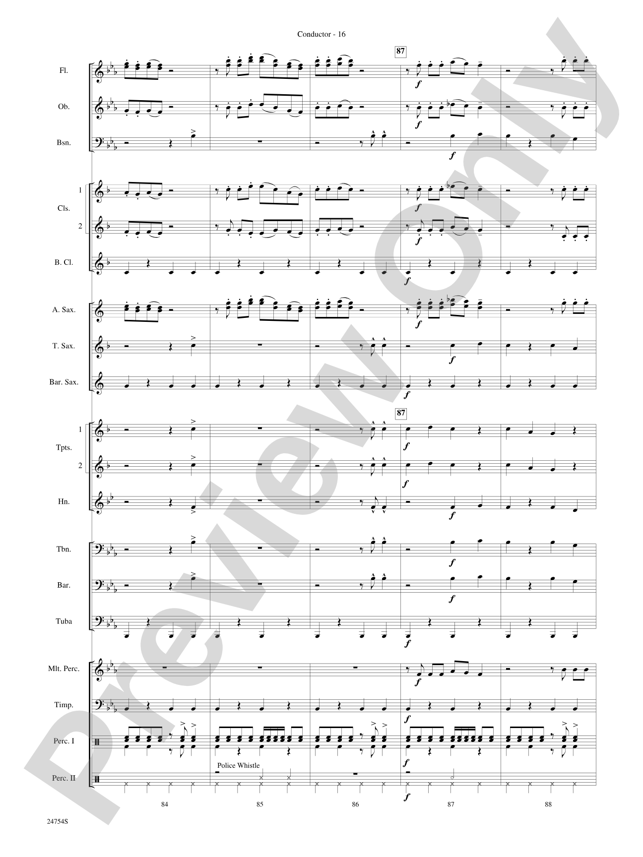 The Star Wars® Saga, Selections from: Concert Band Conductor Score & Parts