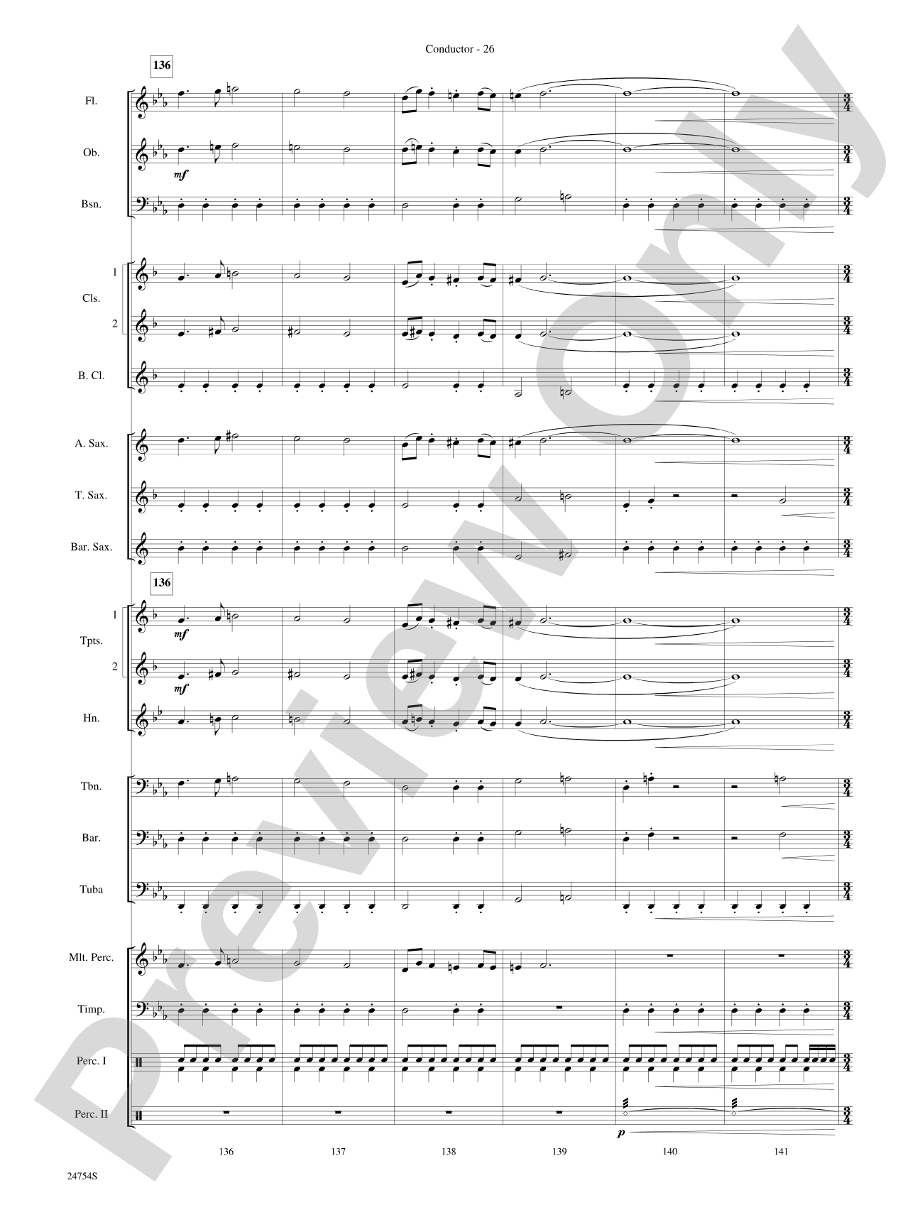 The Star Wars® Saga, Selections from: Concert Band Conductor Score & Parts