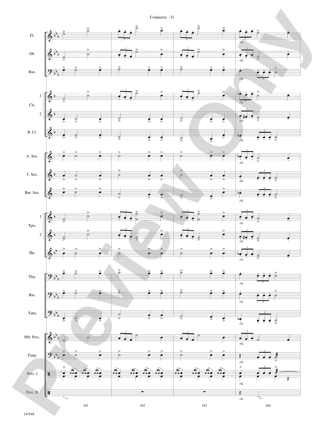The Star Wars® Saga, Selections from: Concert Band Conductor Score & Parts