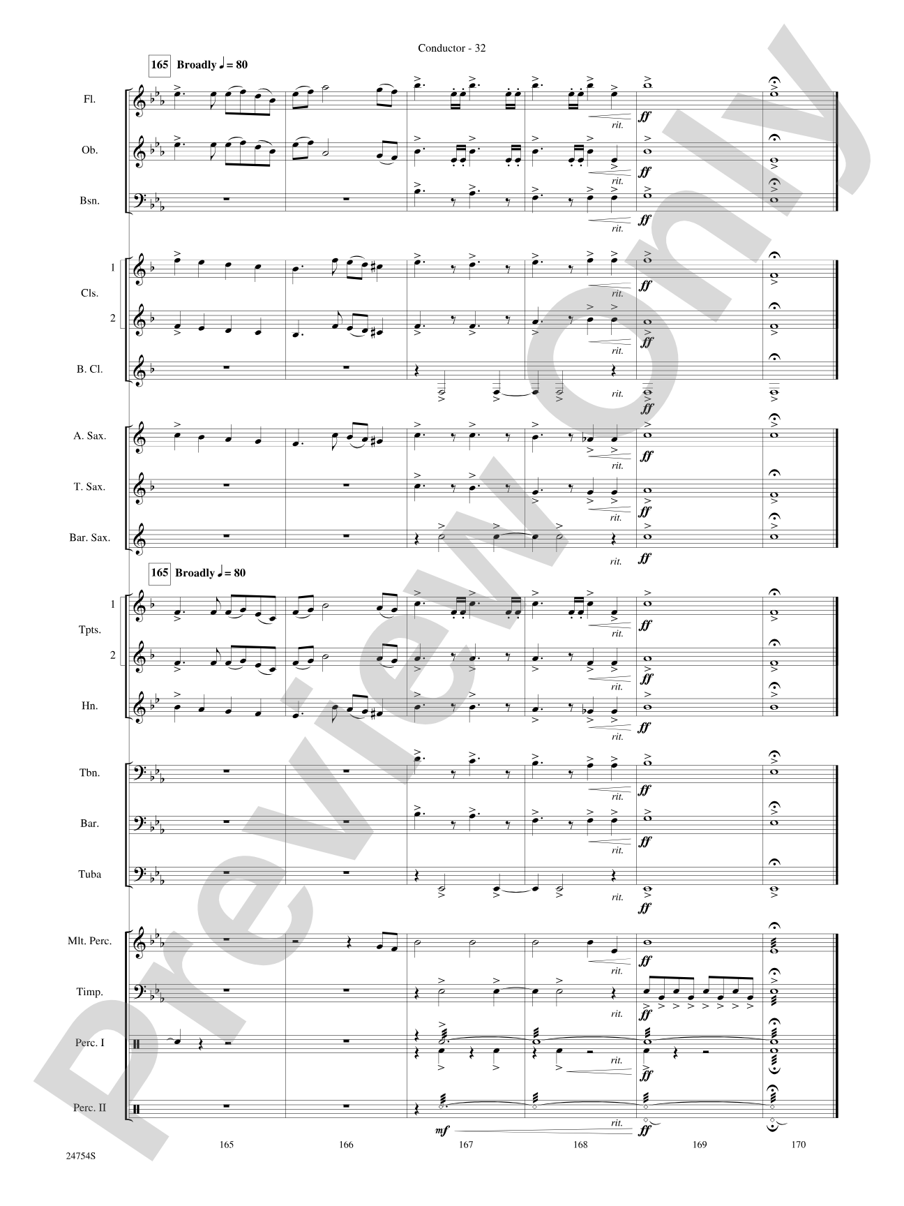The Star Wars® Saga, Selections from: Concert Band Conductor Score & Parts