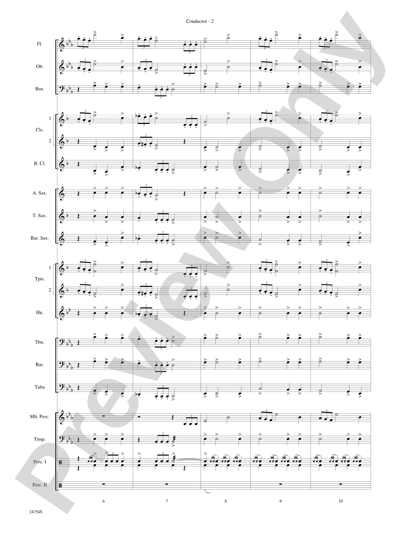 The Star Wars® Saga, Selections from: Concert Band Conductor Score & Parts