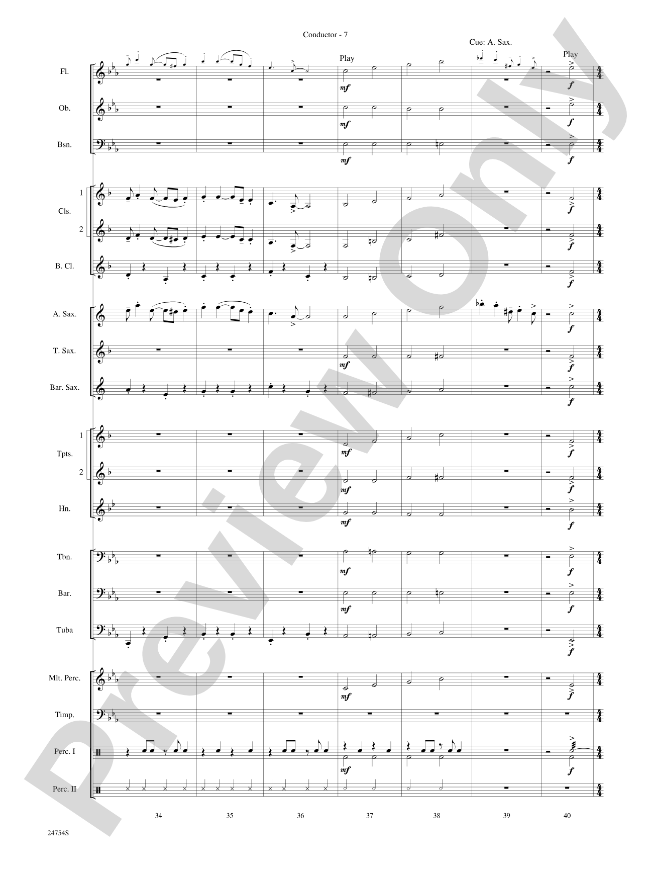 The Star Wars® Saga, Selections from: Concert Band Conductor Score & Parts